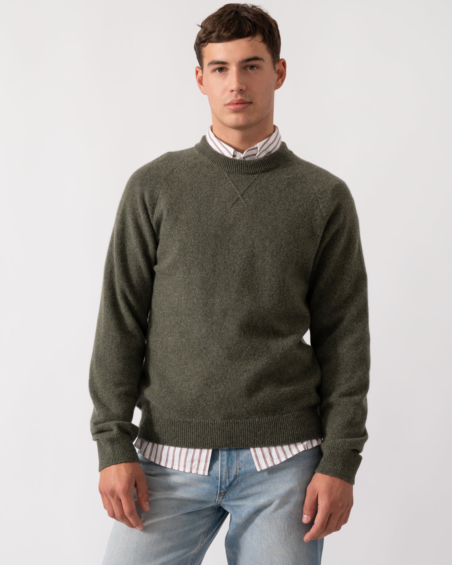PS Paul Smith Mens Crew Neck Sweater - 39 Very Dark Green