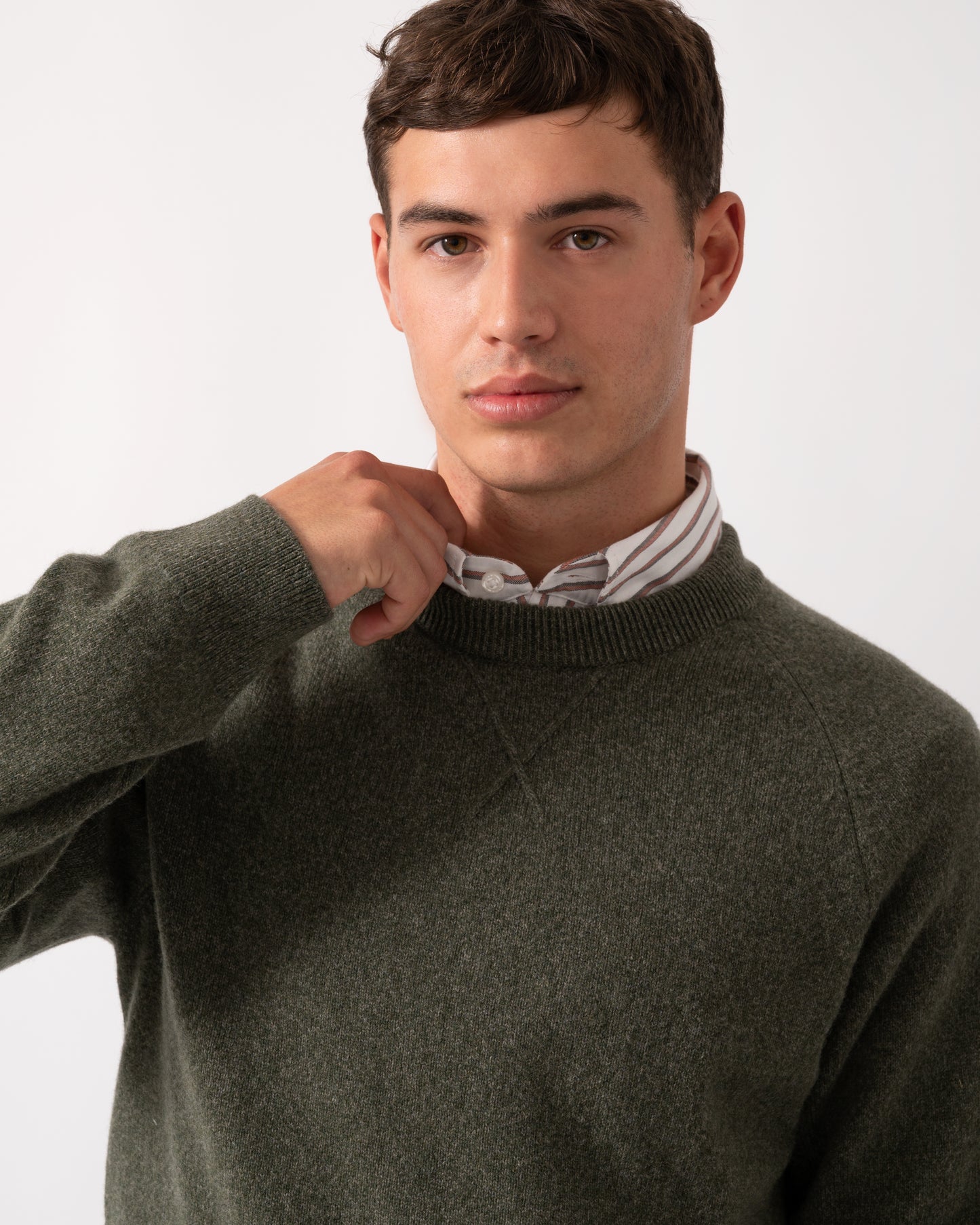 PS Paul Smith Mens Crew Neck Sweater - 39 Very Dark Green