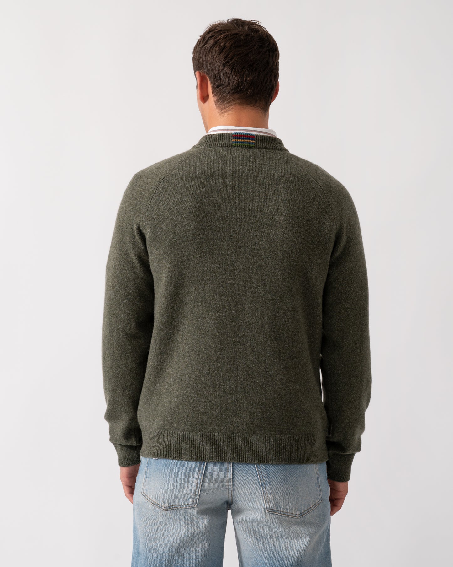 PS Paul Smith Mens Crew Neck Sweater - 39 Very Dark Green