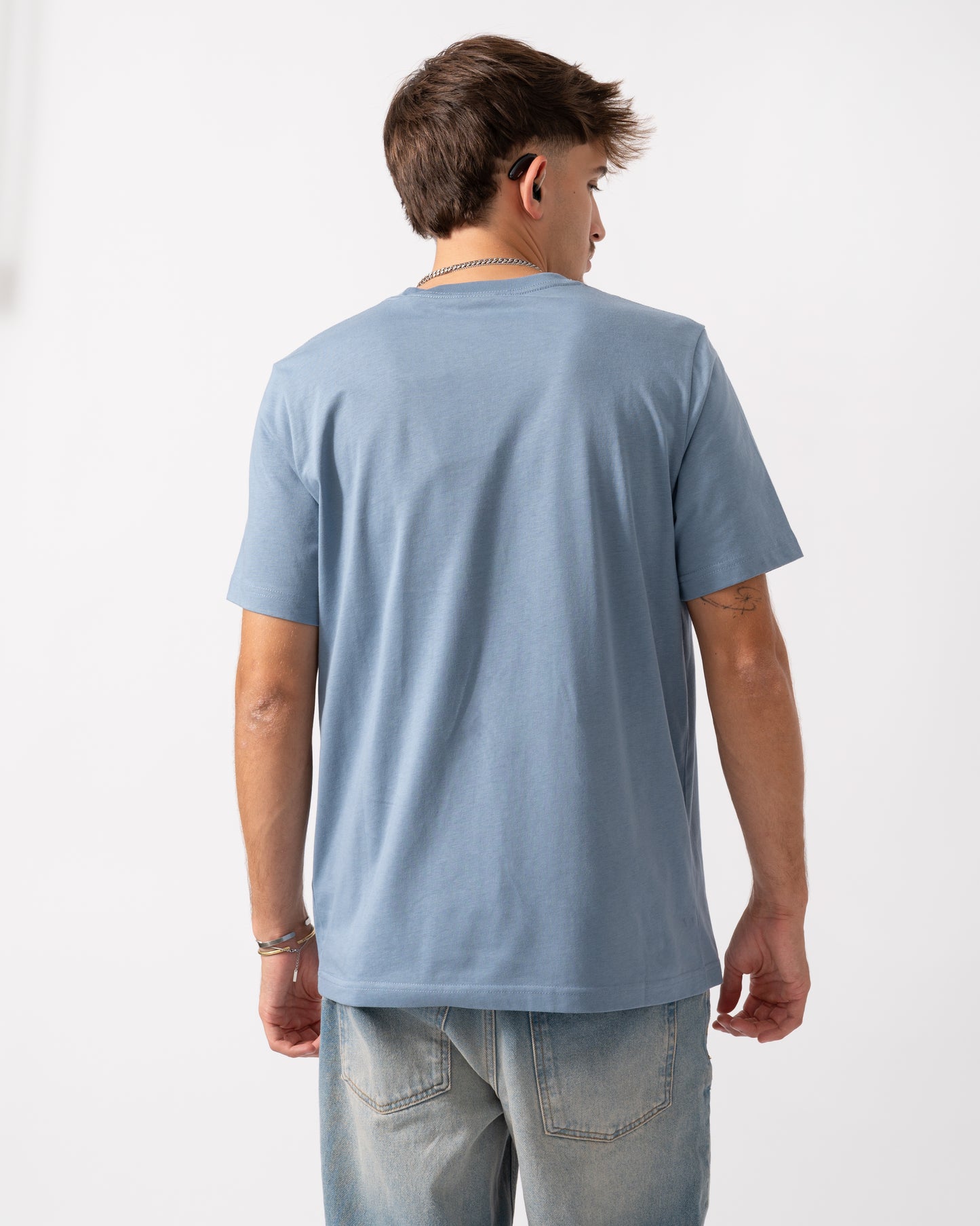 PS Paul Smith Mens Regular Fit Large Zebra Logo T-Shirt - 43D Greyish Blue