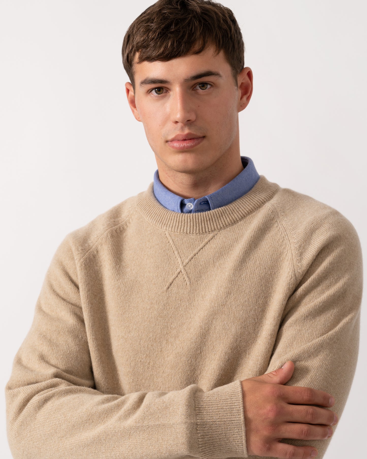 PS Paul Smith Mens Crew Neck Sweater - 07 Sand