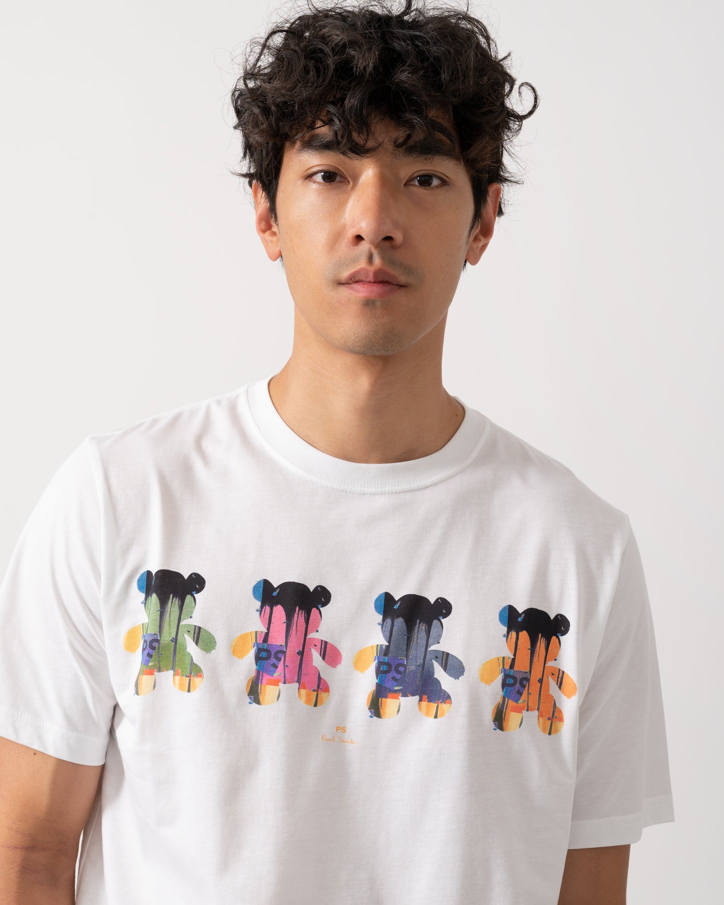 PS Paul Smith Mens Reg Fit Short Sleeve Multi Teddy T-Shirt