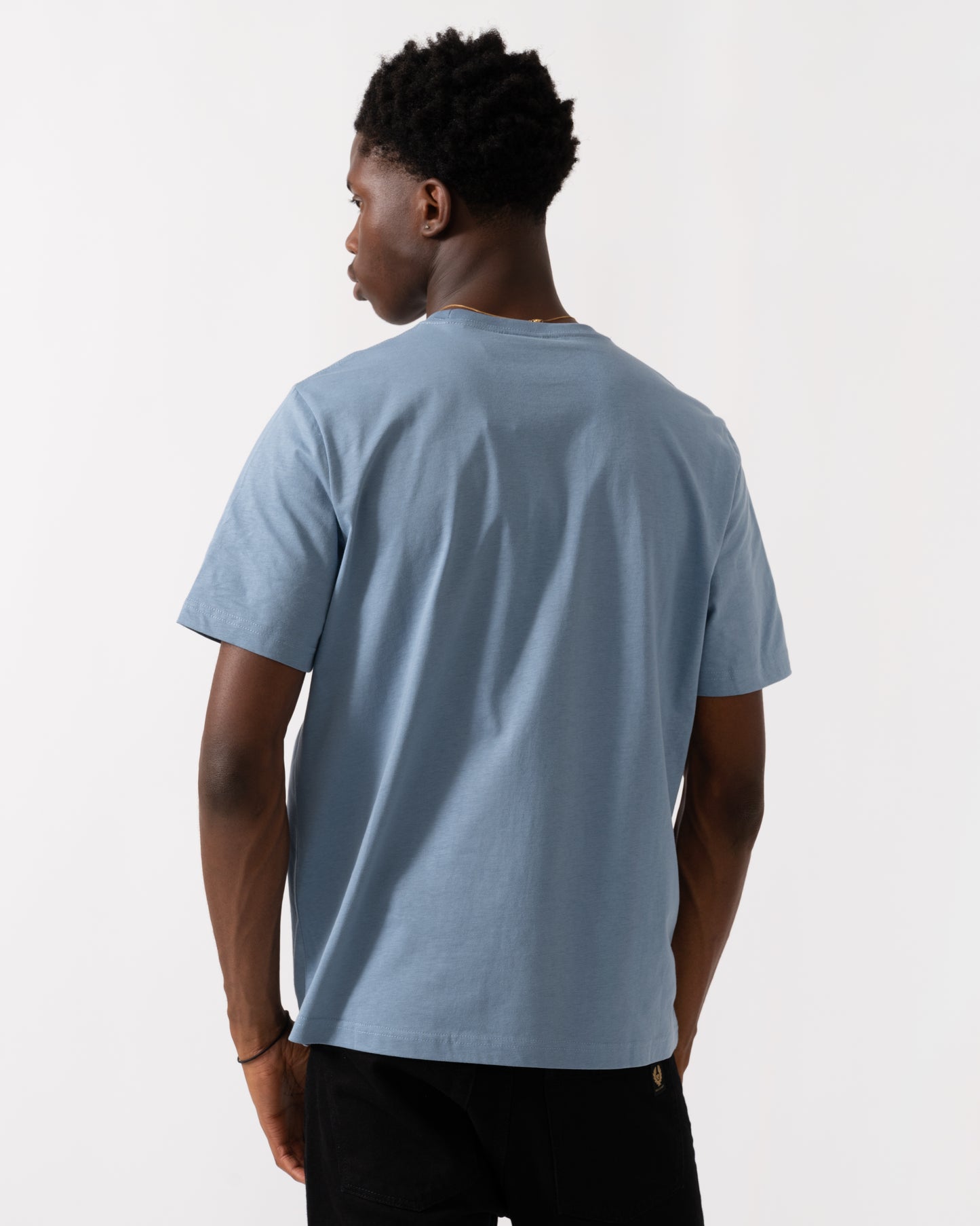 PS Paul Smith Mens Regular Fit Cactus Graphic T-Shirt - 43D Greyish Blue