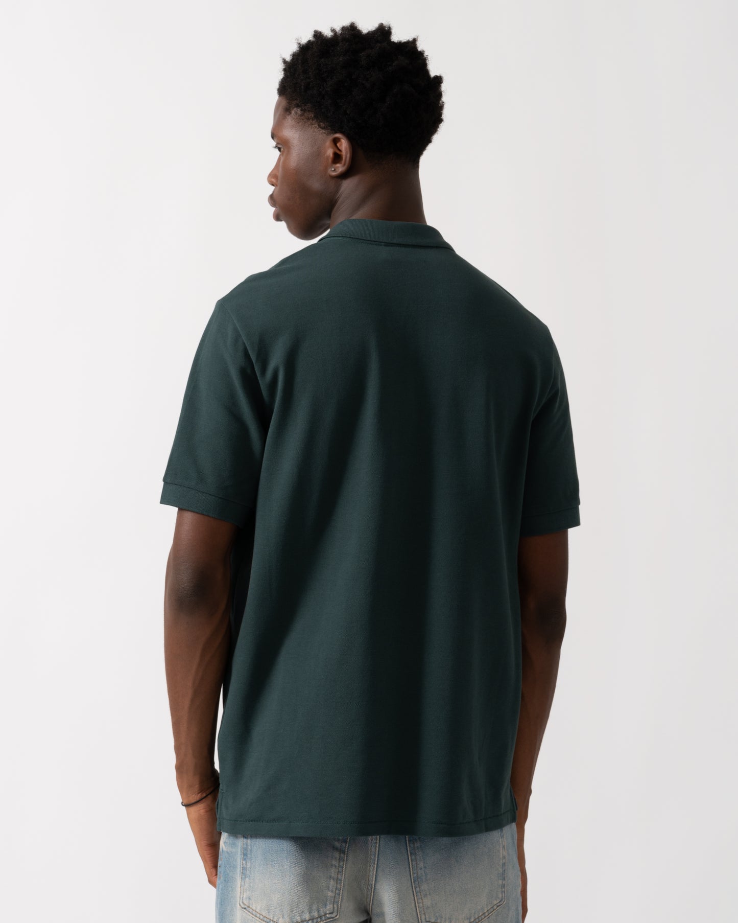 PS Paul Smith Mens Regular Fit Short Sleeve Zebra Polo Shirt - 37E Green