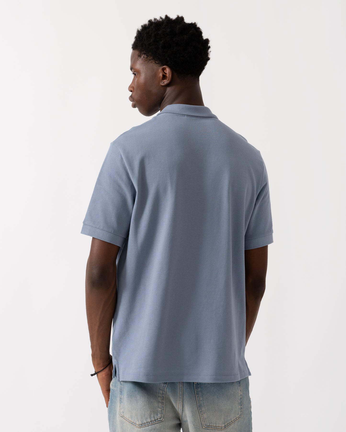 PS Paul Smith Mens Regular Fit Short Sleeve Zebra Polo Shirt - 43J Blue