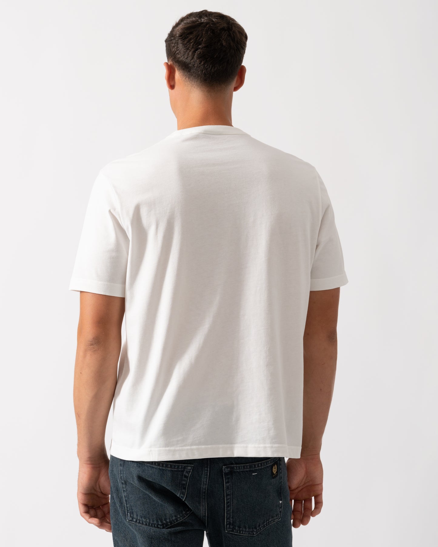 PS Paul Smith Mens Short Sleeve Zebra Col Stripe T-Shirt - 02 Off White