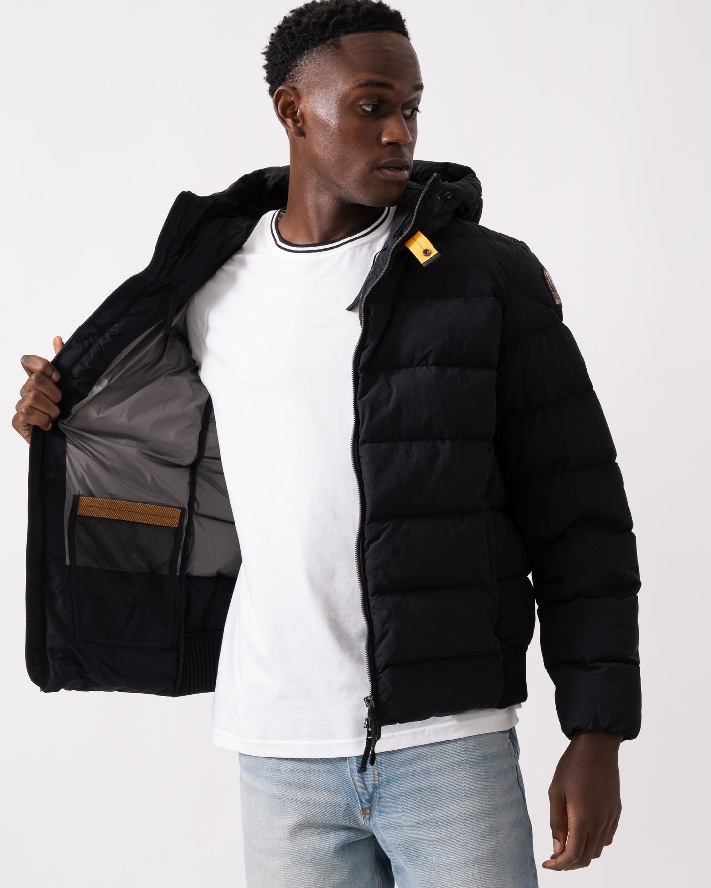 Parajumpers Cassian Mens Hooded Down Jacket - Black 541