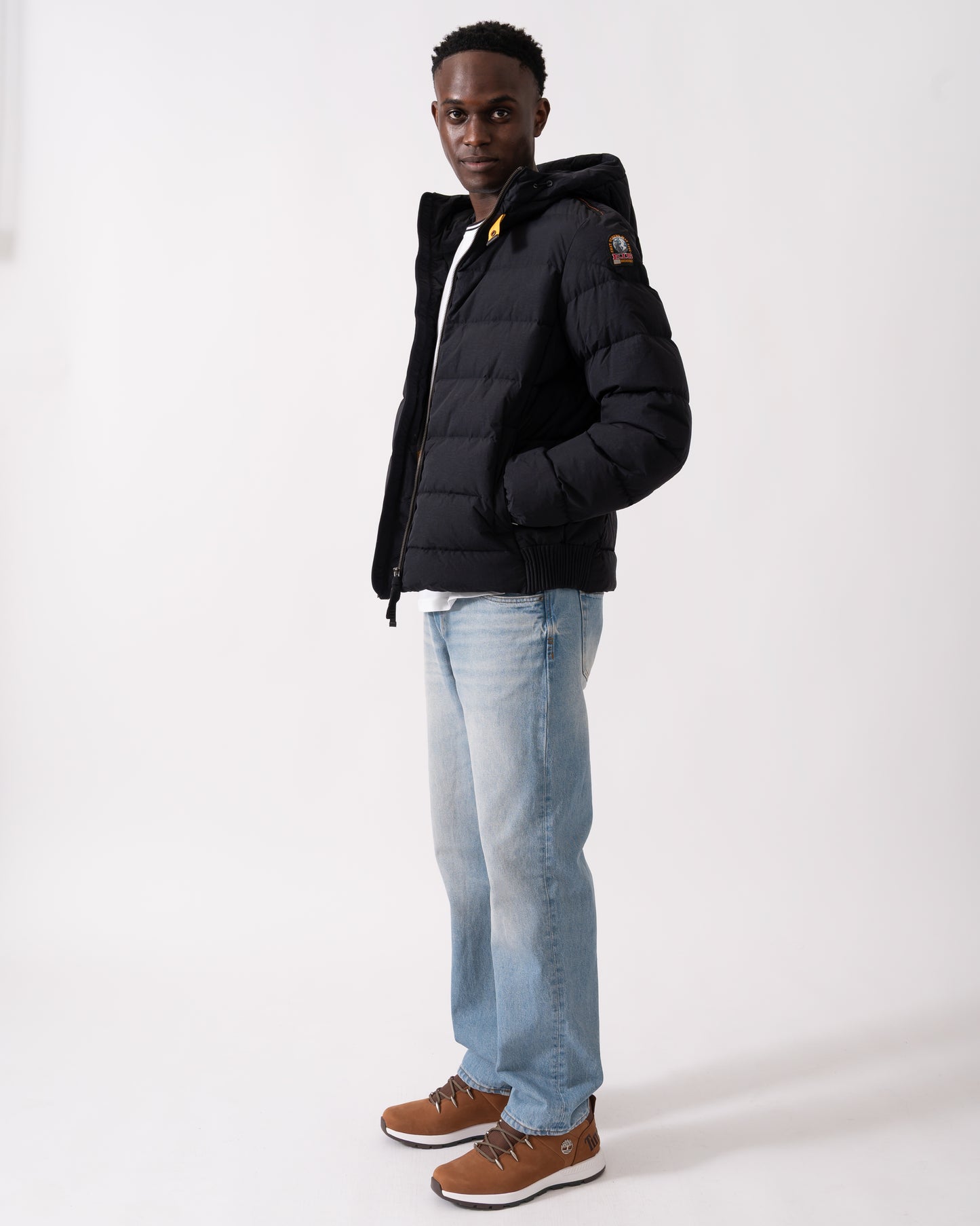 Parajumpers Cassian Mens Hooded Down Jacket - Black 541