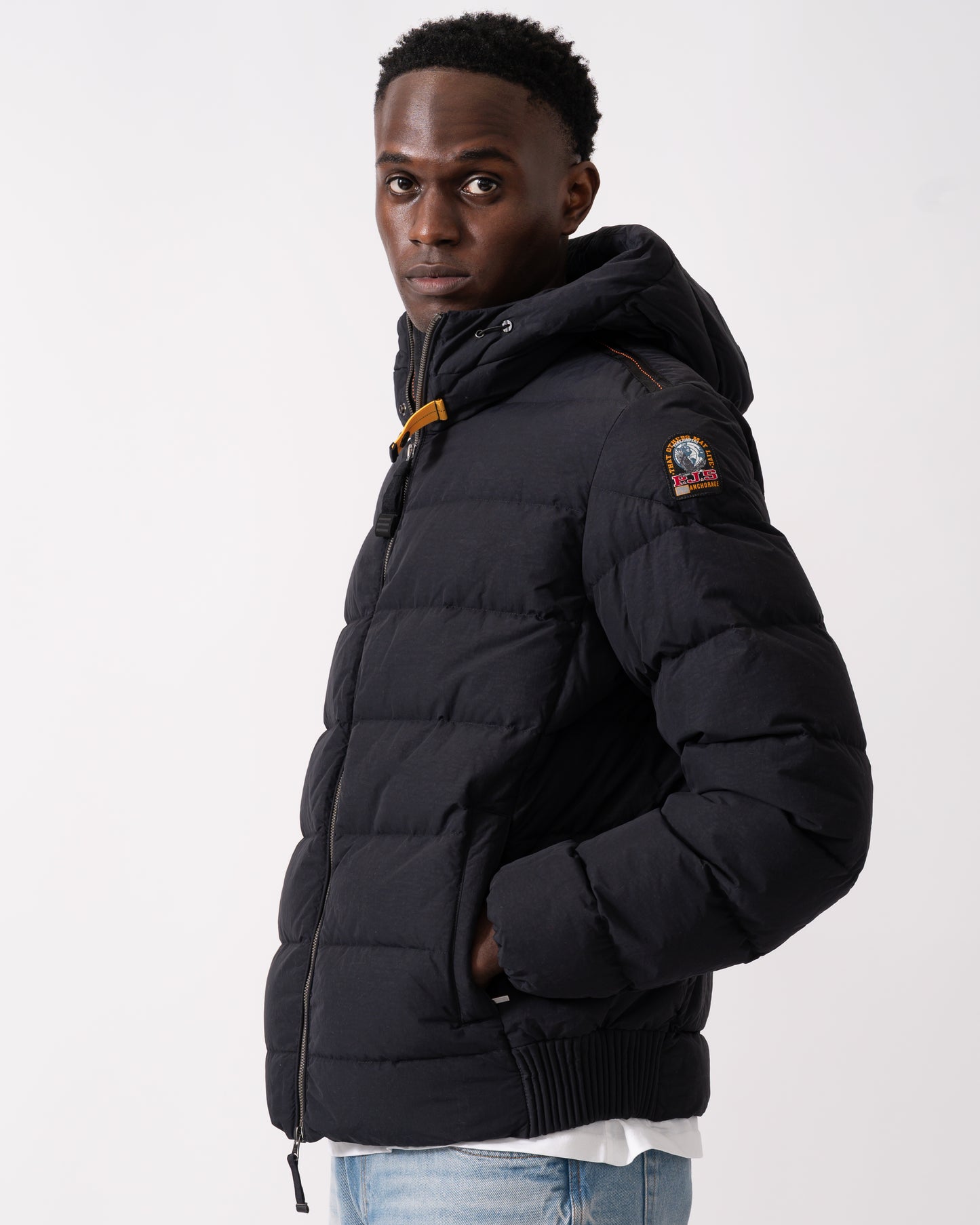 Parajumpers Cassian Mens Hooded Down Jacket - Black 541