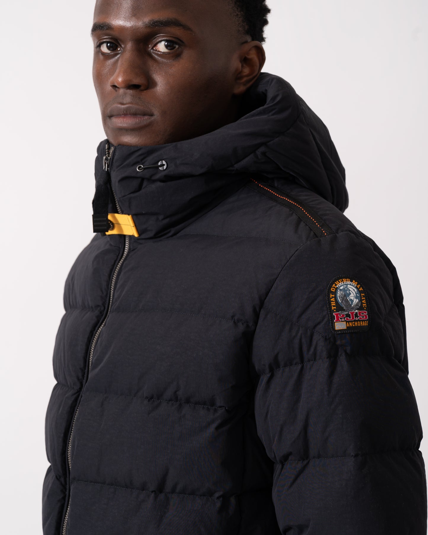 Parajumpers Cassian Mens Hooded Down Jacket - Black 541