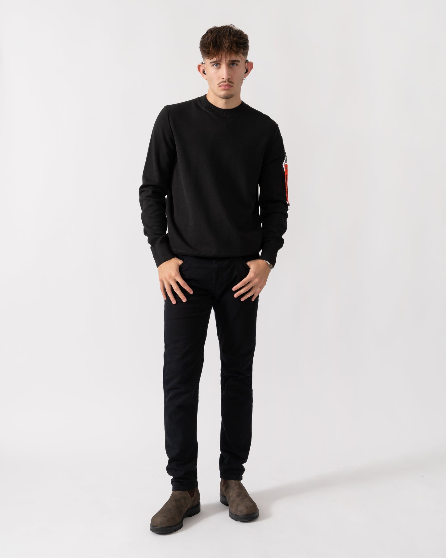 Parajumpers Basic Braw Mens Crew Neck Sweater - Black 541
