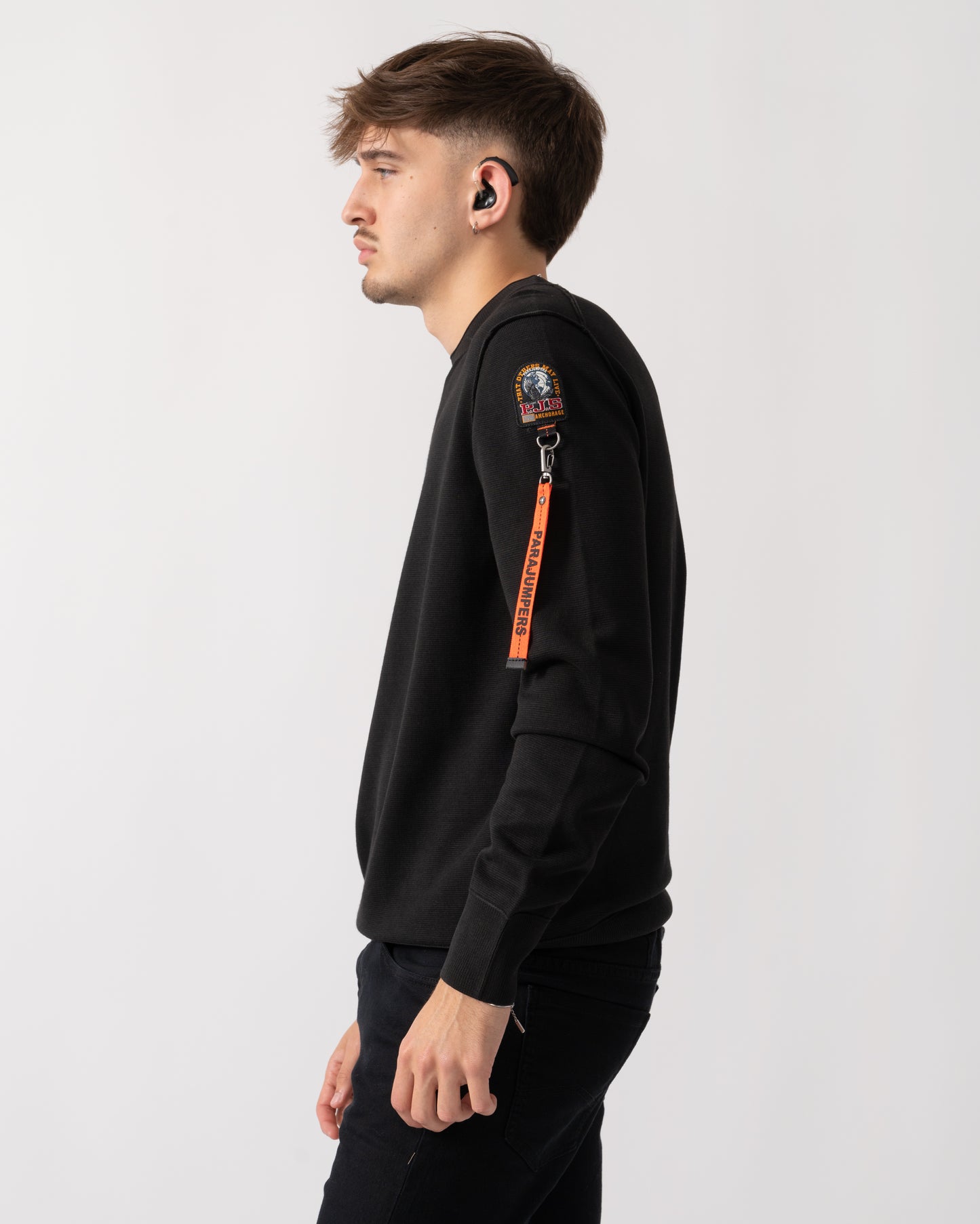 Parajumpers Basic Braw Mens Crew Neck Sweater - Black 541