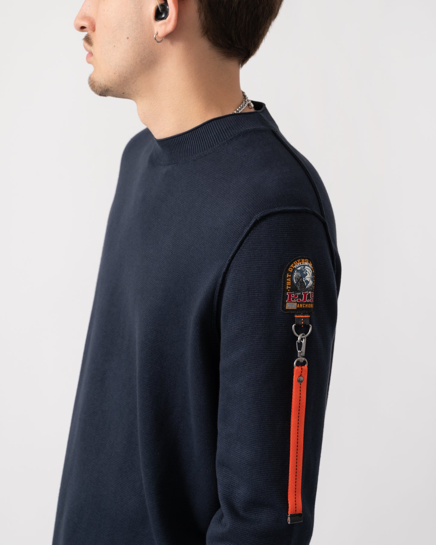 Parajumpers Basic Braw Mens Crew Neck Sweater - Blue Navy 316