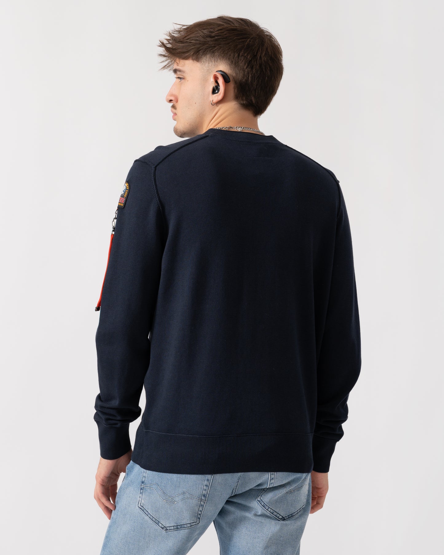 Parajumpers Basic Braw Mens Crew Neck Sweater - Blue Navy 316