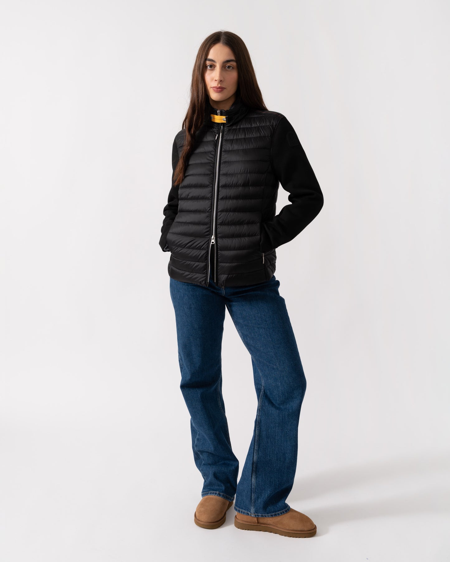 Parajumpers Danette Womens Fleece/Nylon Jacket - Black 541