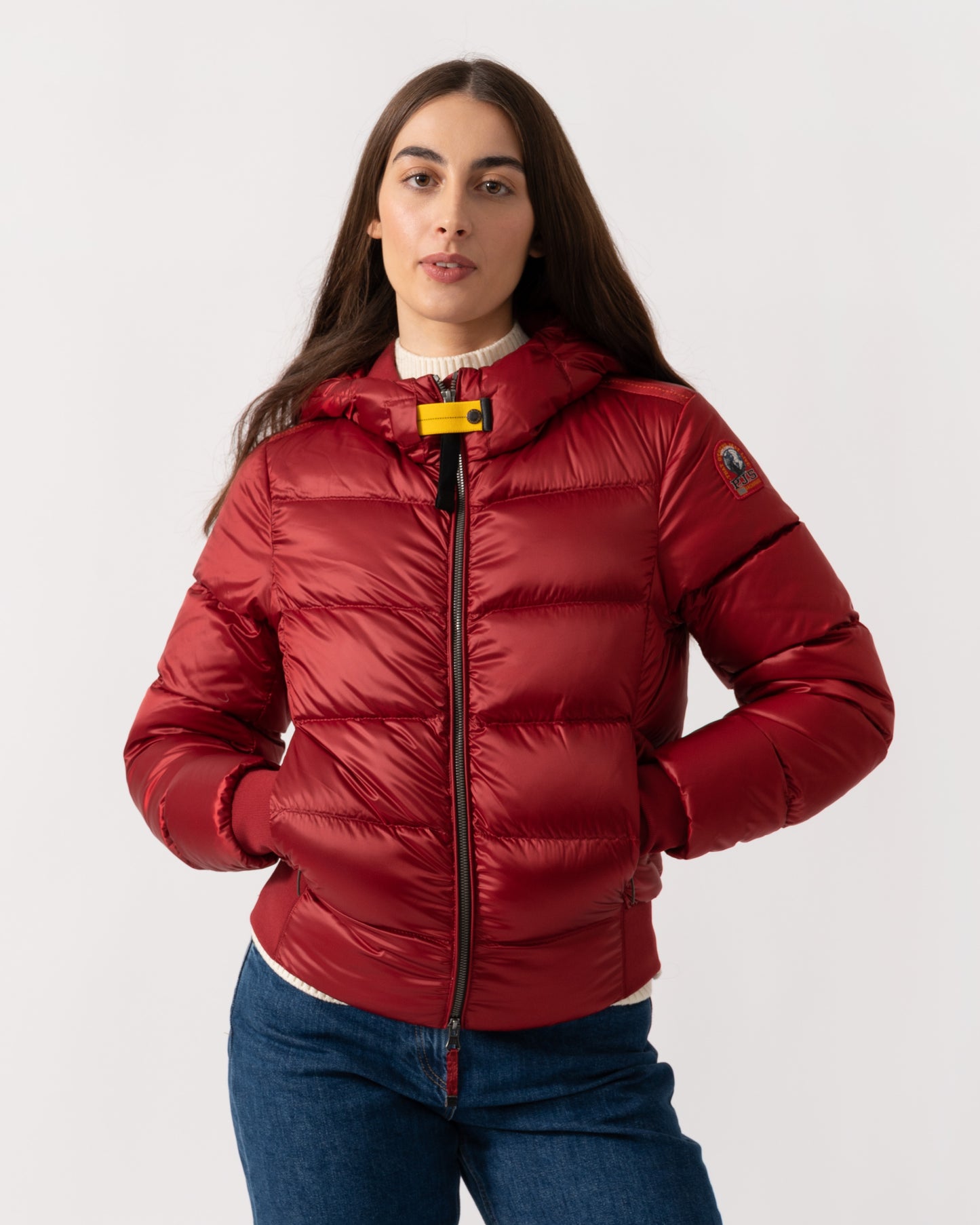 Parajumpers Mariah Womens Hooded Down Bomber - Rio Red 310