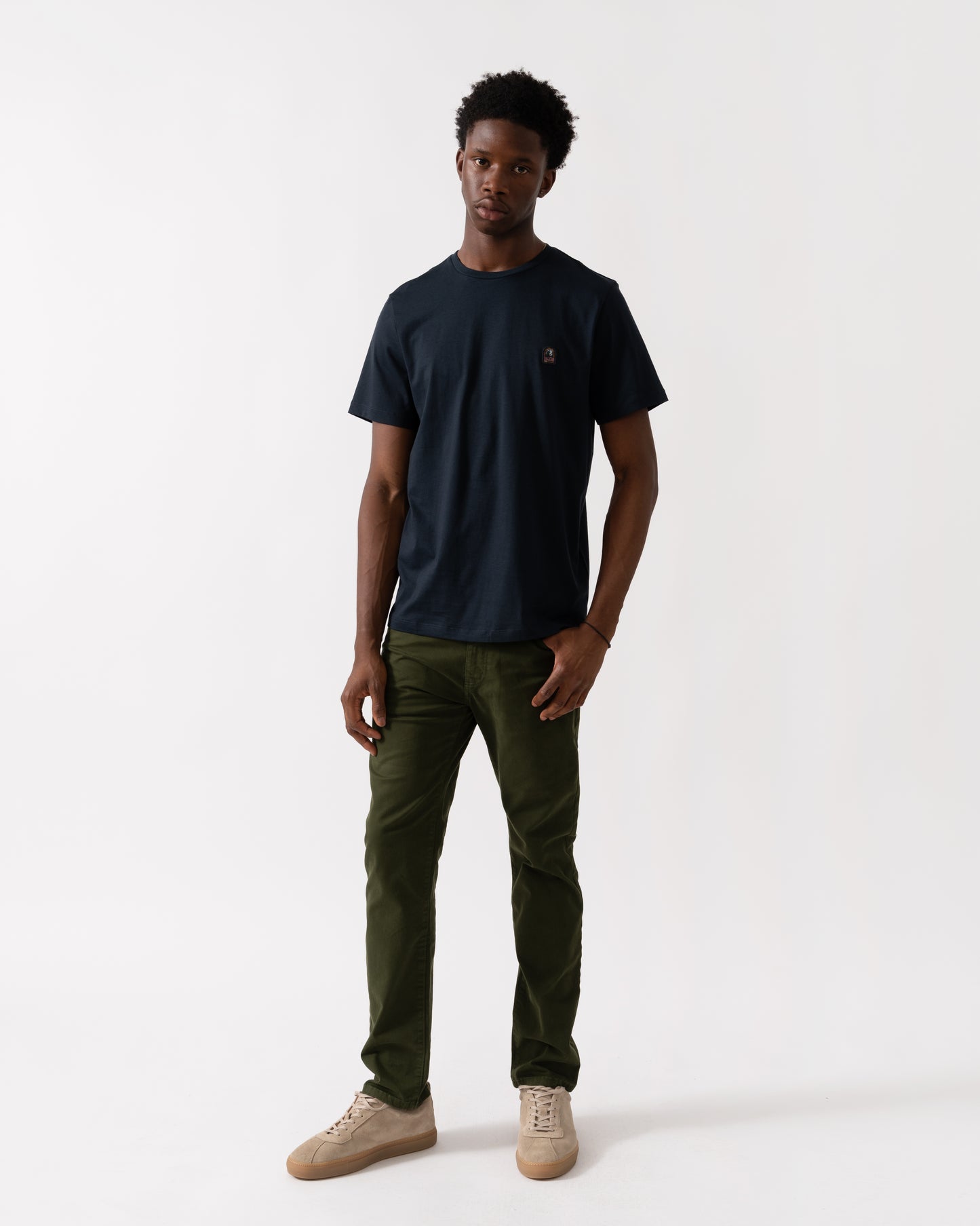 Parajumpers Patch Tee Mens T-Shirt - Blue Navy 316