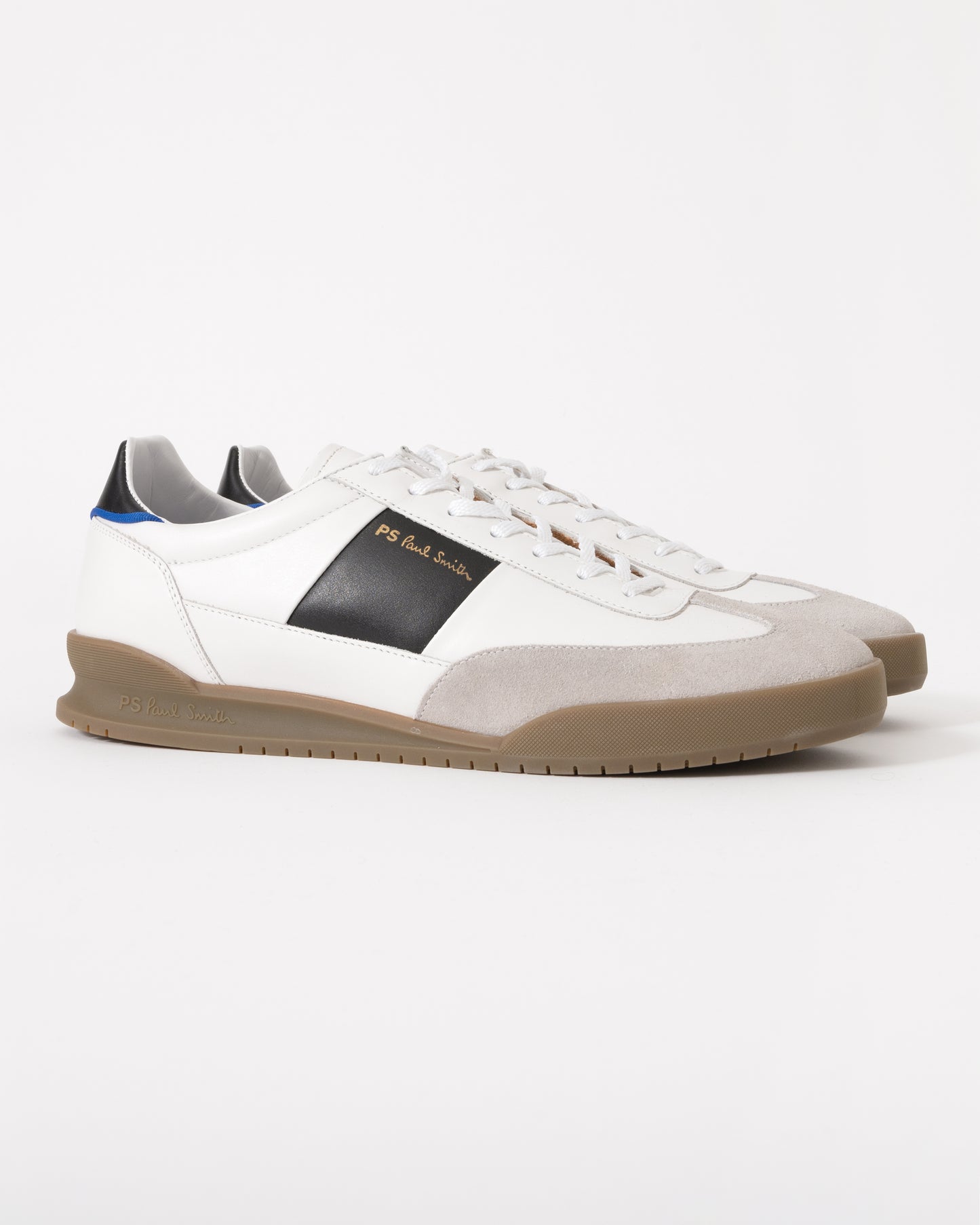 Paul Smith Dover Leather Side Panel Mens Trainers - 01 White