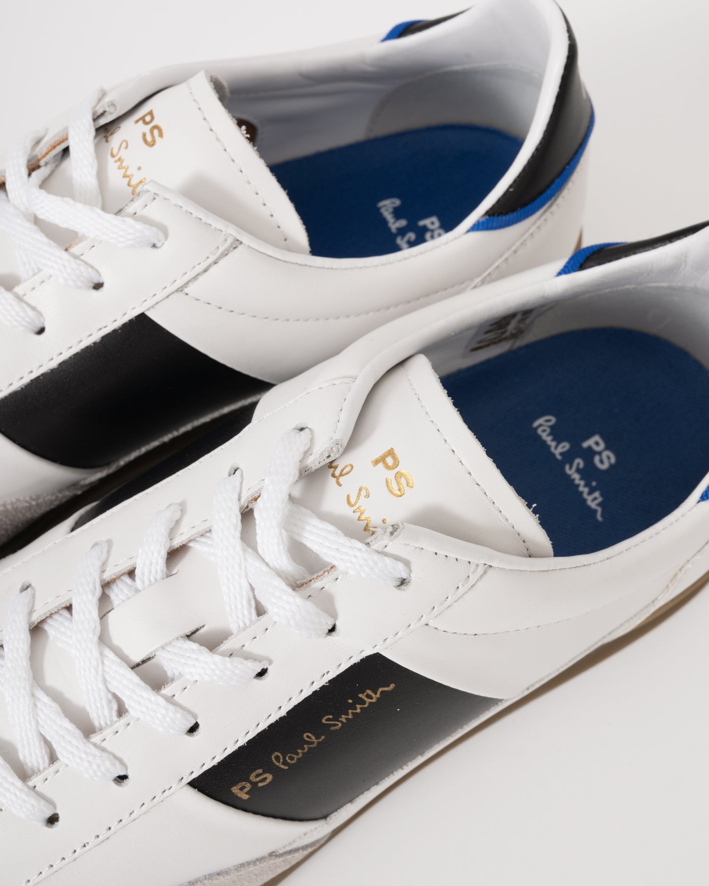 Paul Smith Dover Leather Side Panel Mens Trainers - 01 White