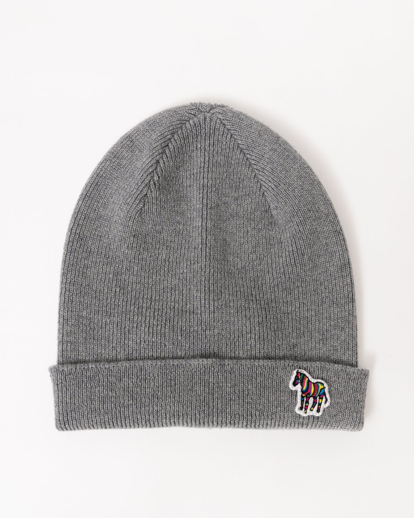 Paul Smith Mens Zebra Logo Beanie - 76 Slate