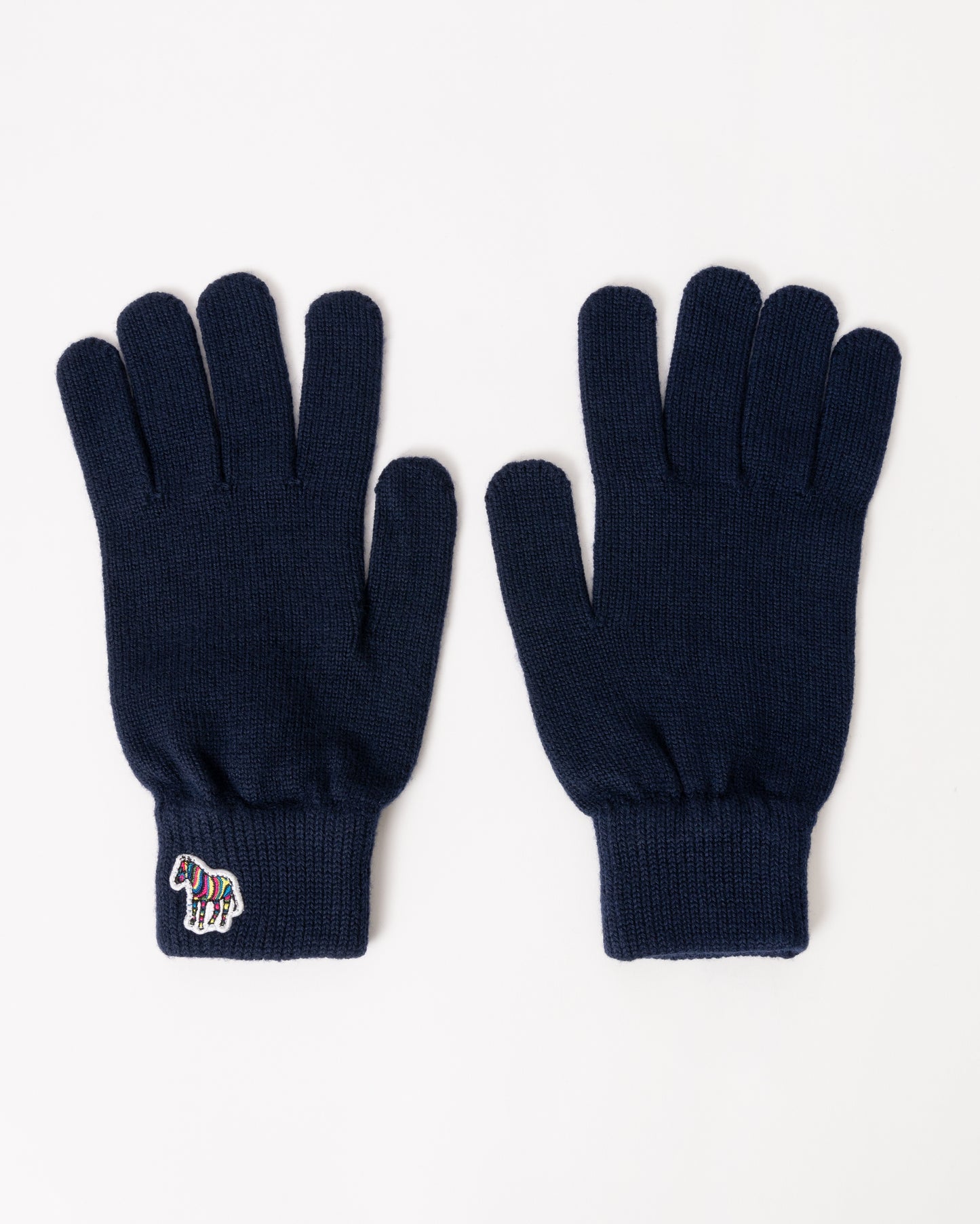 Paul Smith Mens Zebra Logo Gloves - 47 Navy