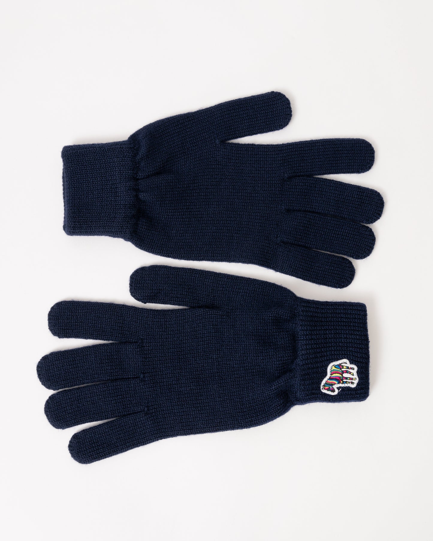 Paul Smith Mens Zebra Logo Gloves - 47 Navy