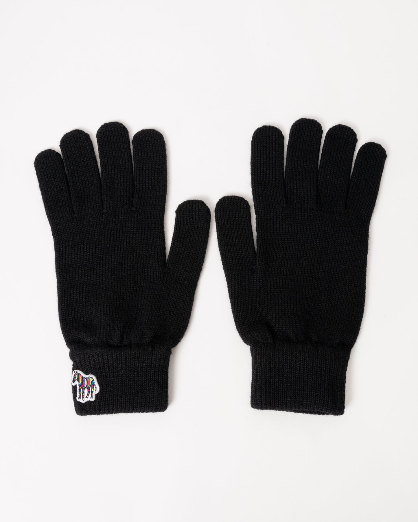 Paul Smith Mens Zebra Logo Gloves - 79 Black