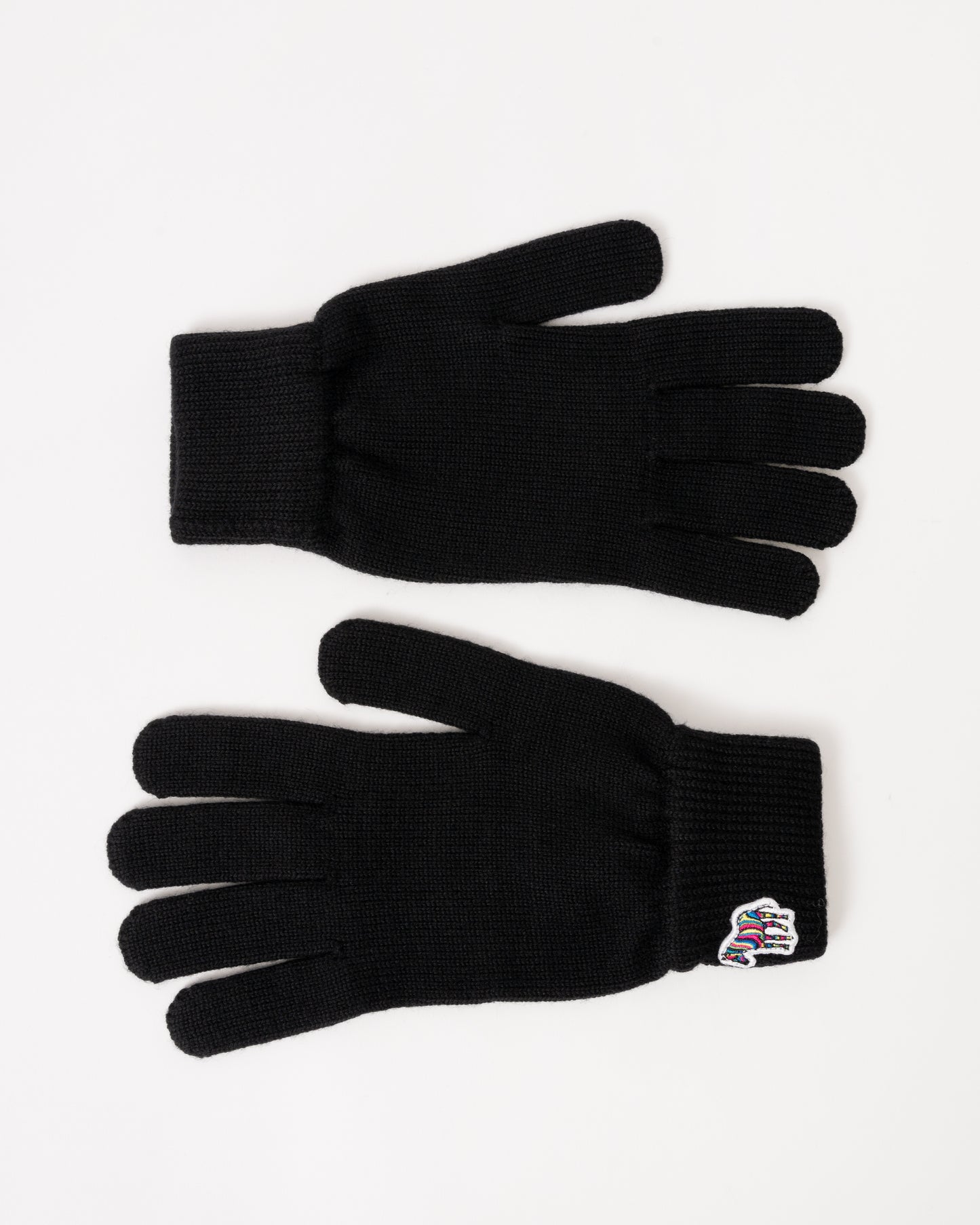 Paul Smith Mens Zebra Logo Gloves - 79 Black