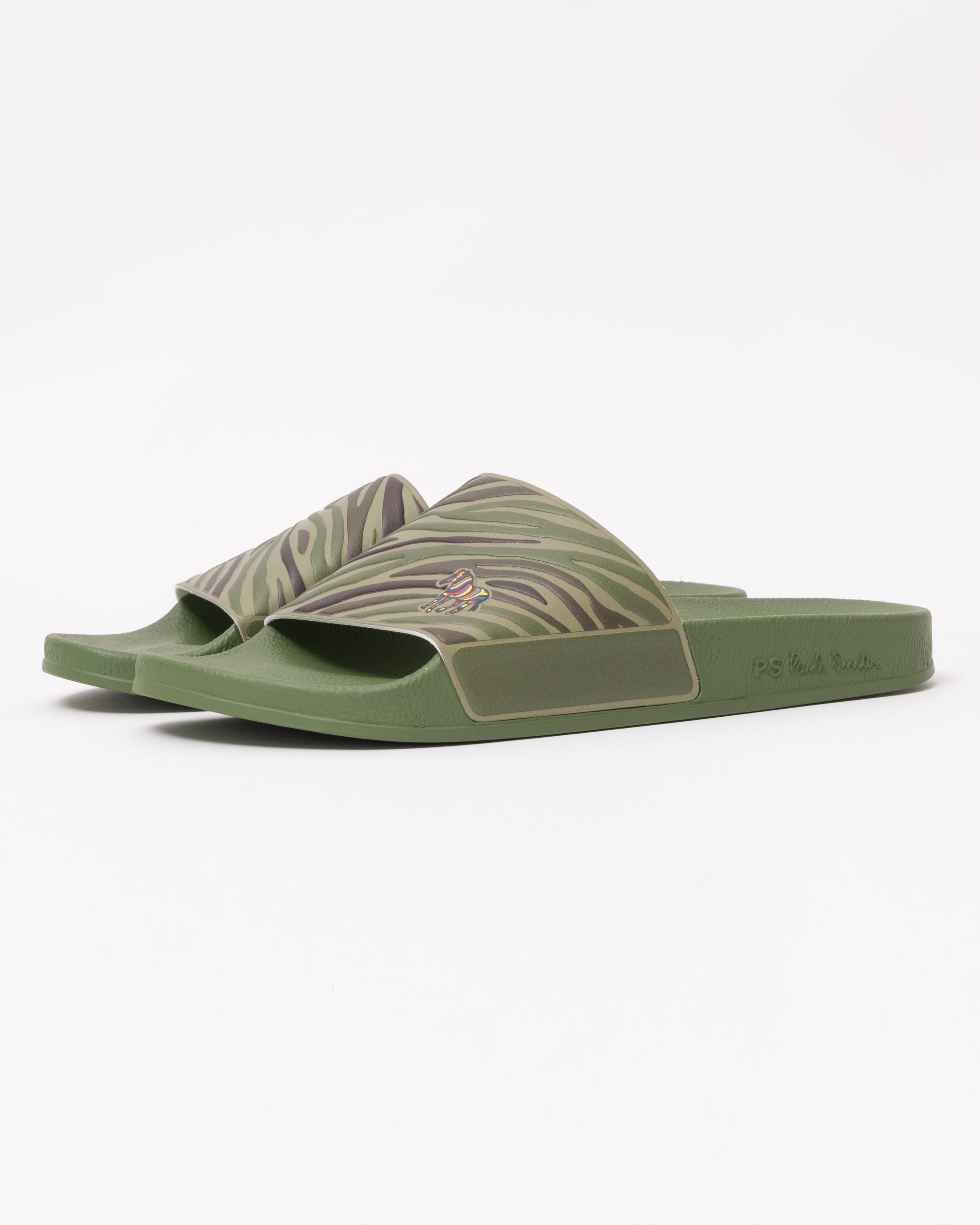 Paul Smith Zed サンダル Black 'Sports Stripe' 'Zed' Slides