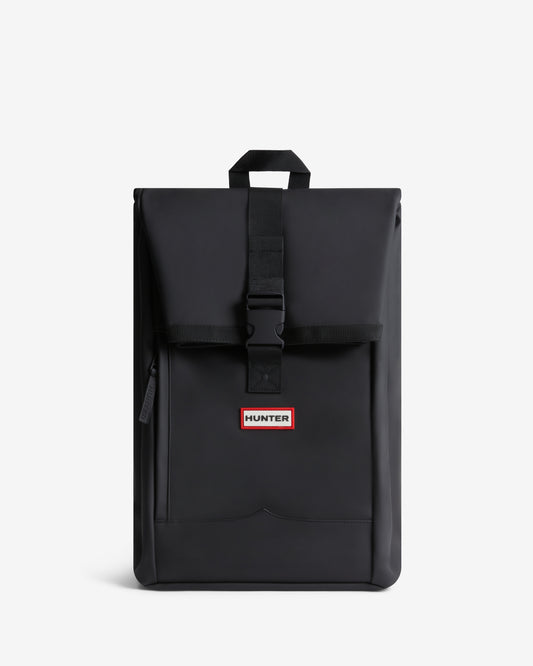 Hunter Pentallen Roll Top Clip Backpack - Black