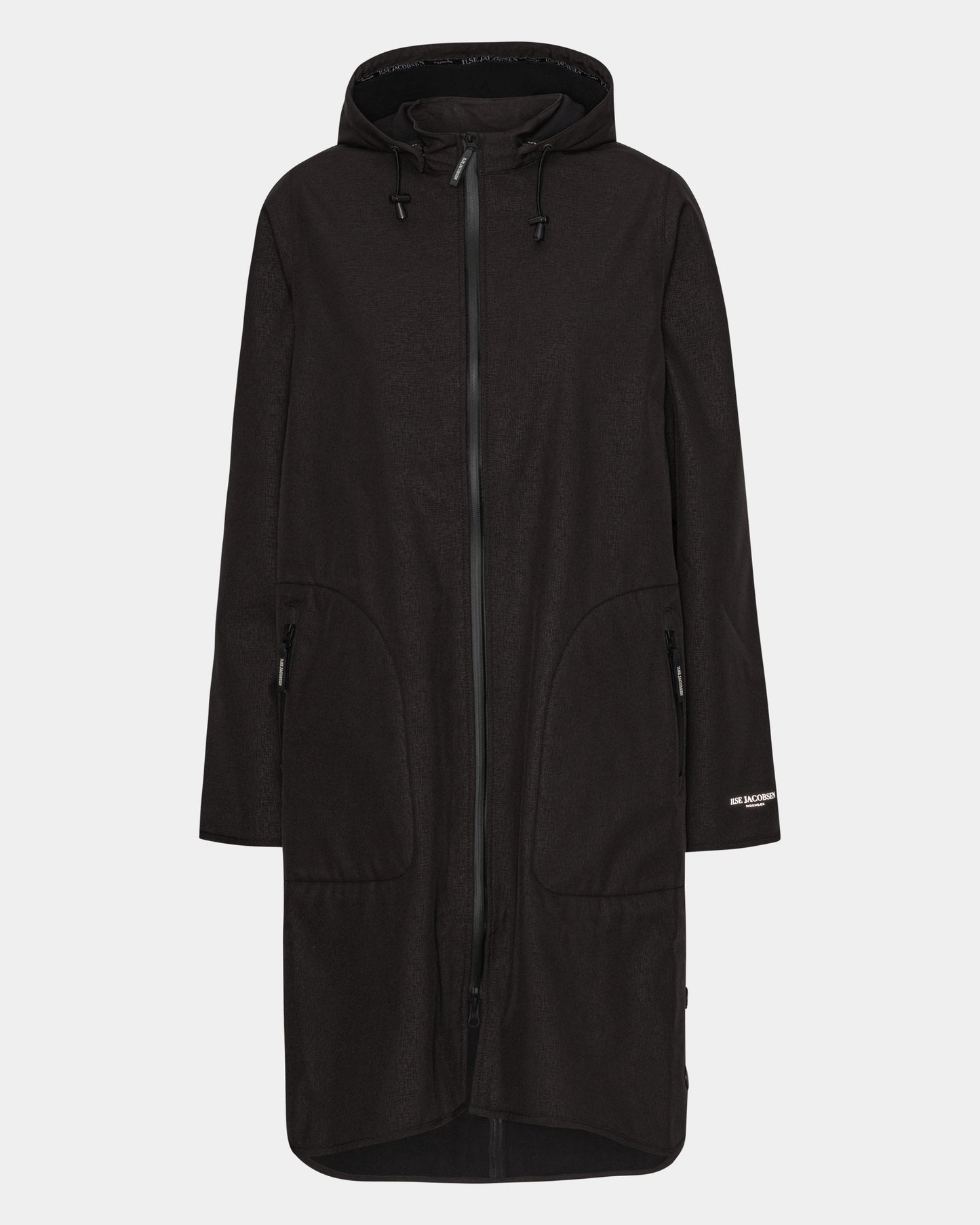 Ilse Jacobsen Rain Womens A-Line Softshell Raincoat - Black 001