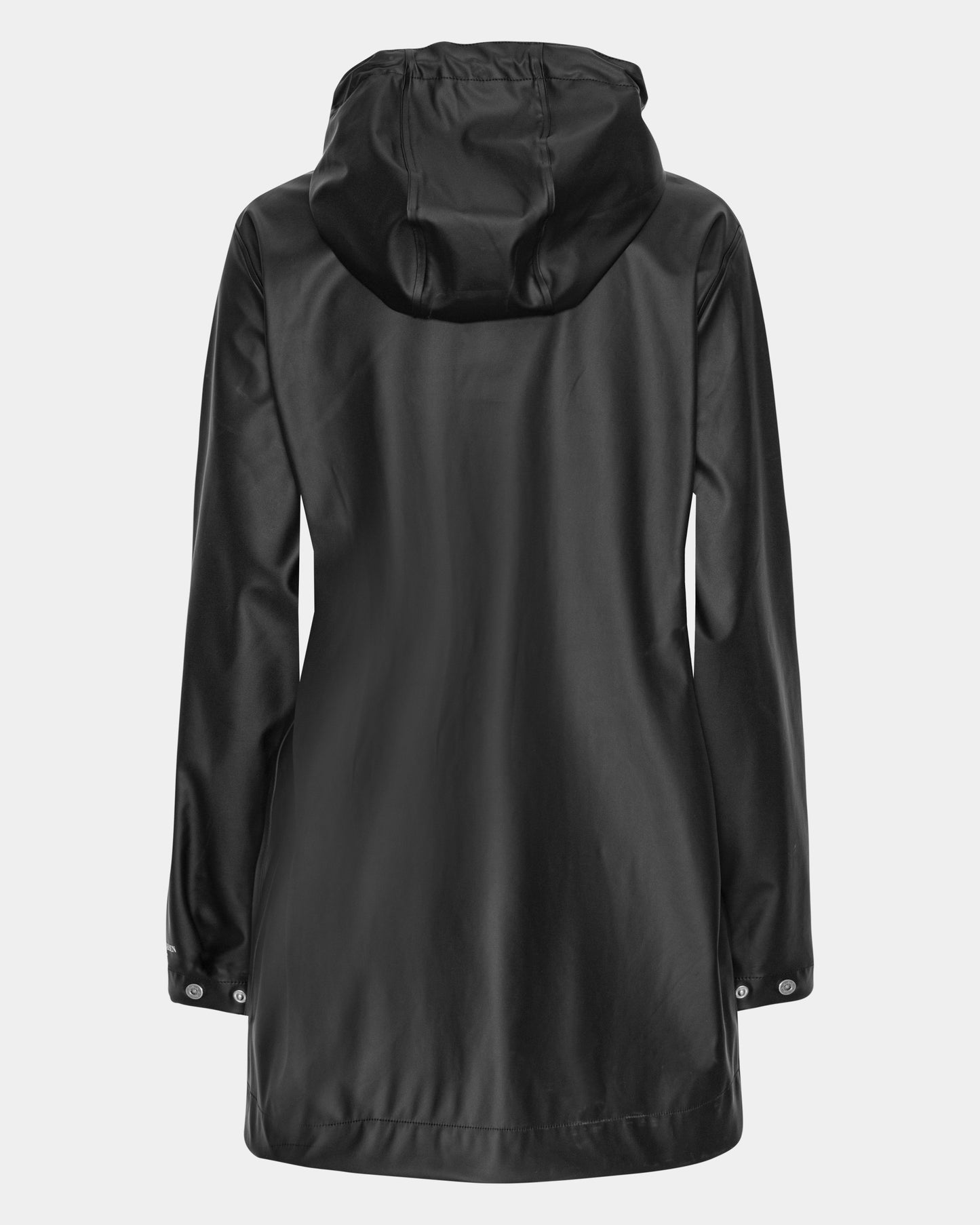Ilse Jacobsen Rain Womens Short Rubberised Raincoat - Black Beauty 002