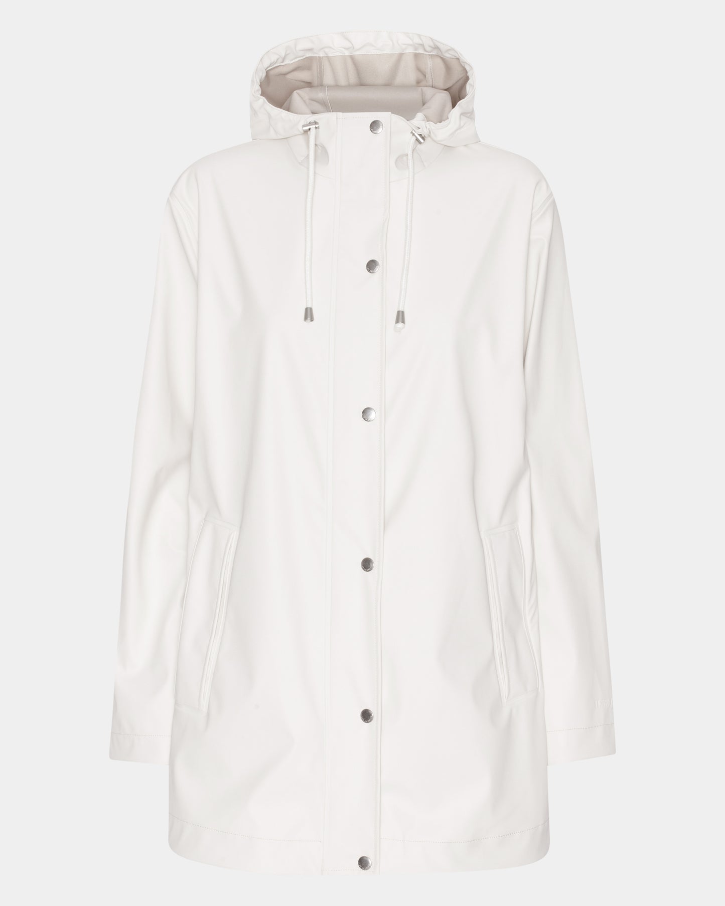 Ilse Jacobsen Rain Womens Short Rubberised Raincoat - Milk Creme 121