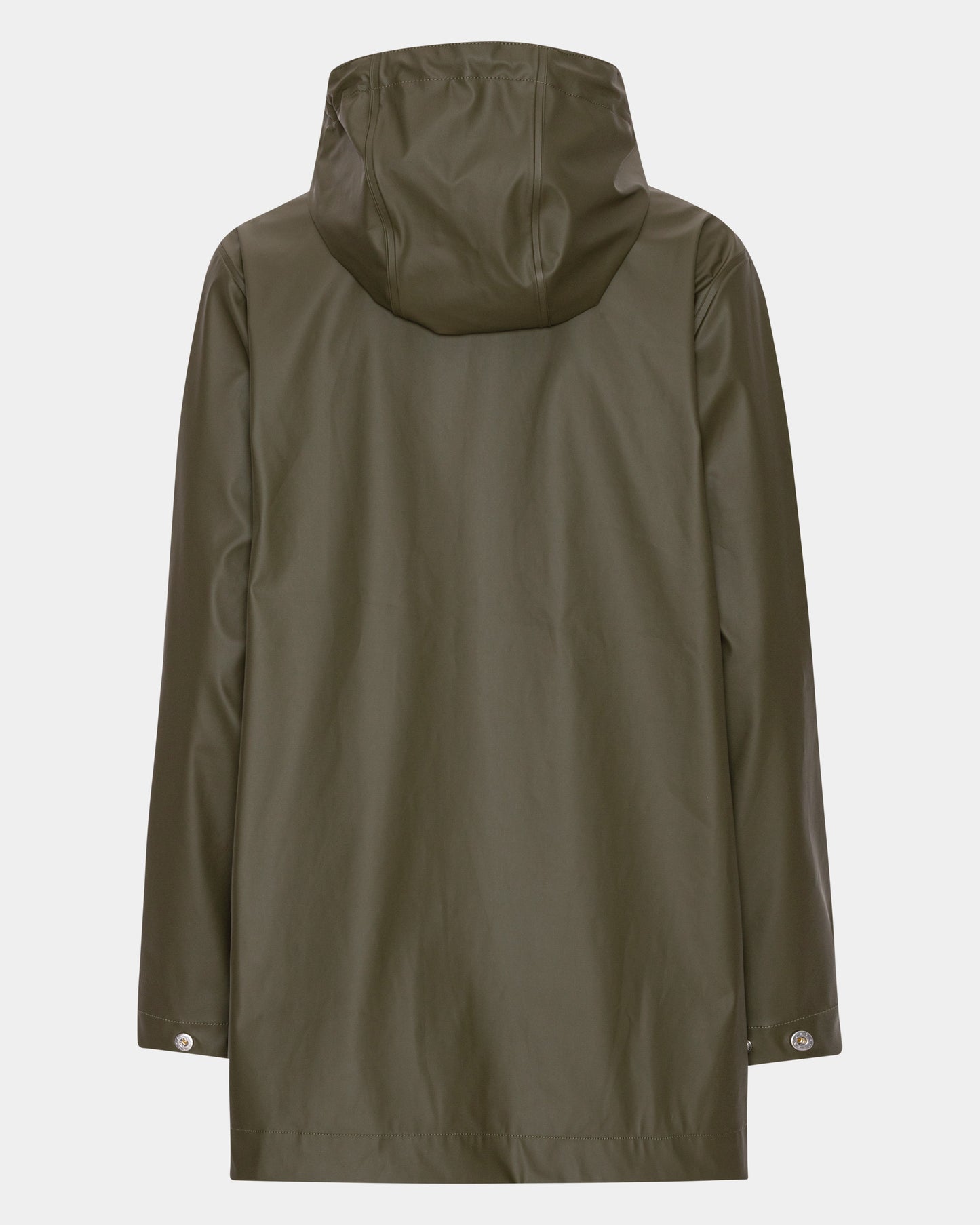 Ilse Jacobsen Rain Womens Short Rubberised Raincoat - Army 410