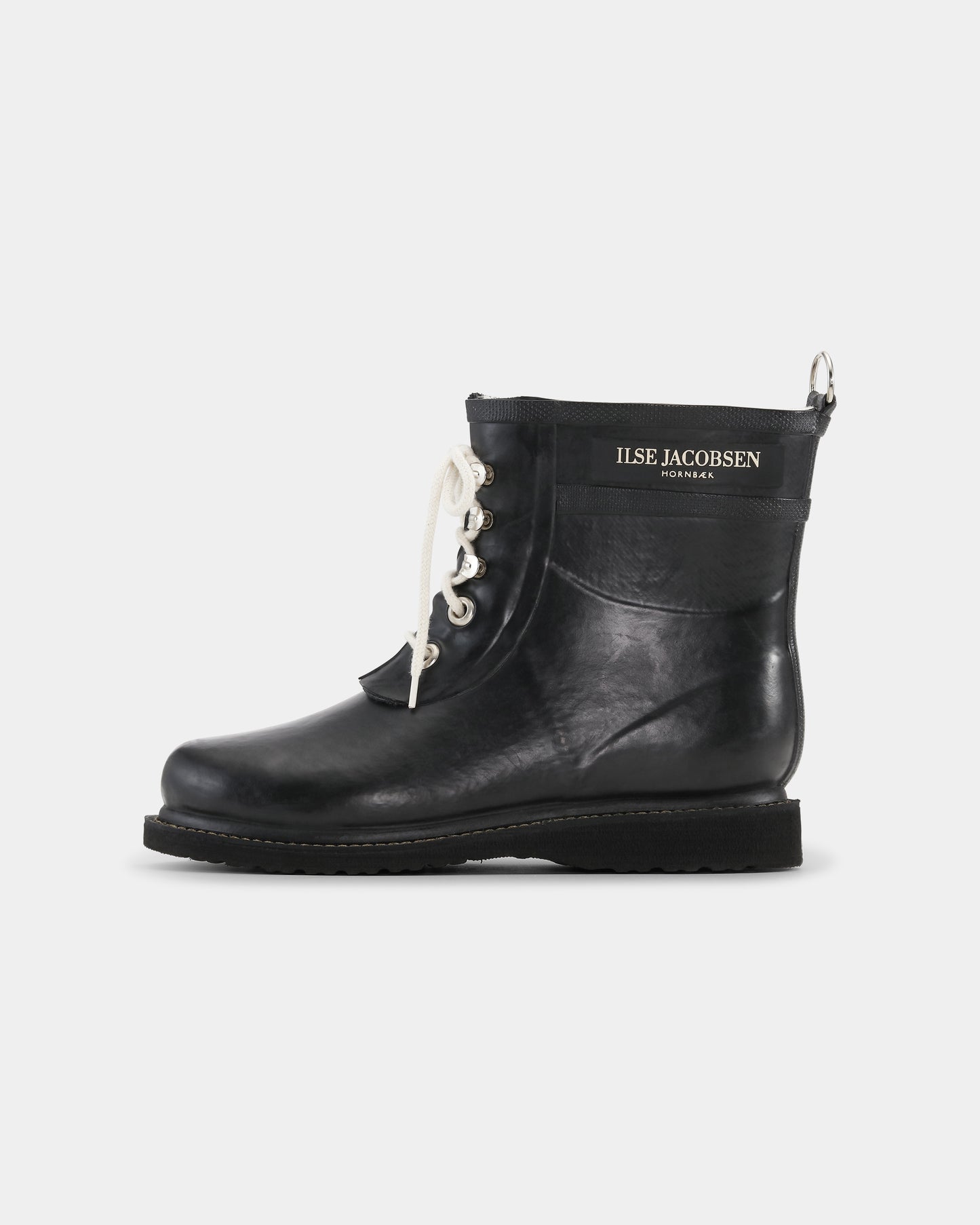 Ilse Jacobsen Rub Womens Laced Short Rubber Boots - Black 001