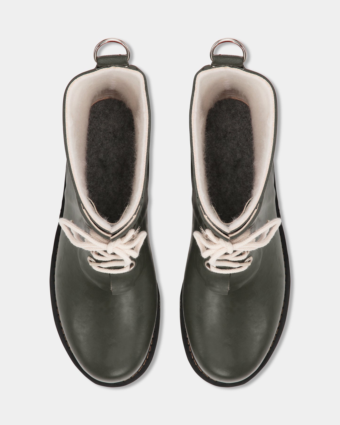 Ilse Jacobsen Rub Womens Laced Short Rubber Boots - Army 410
