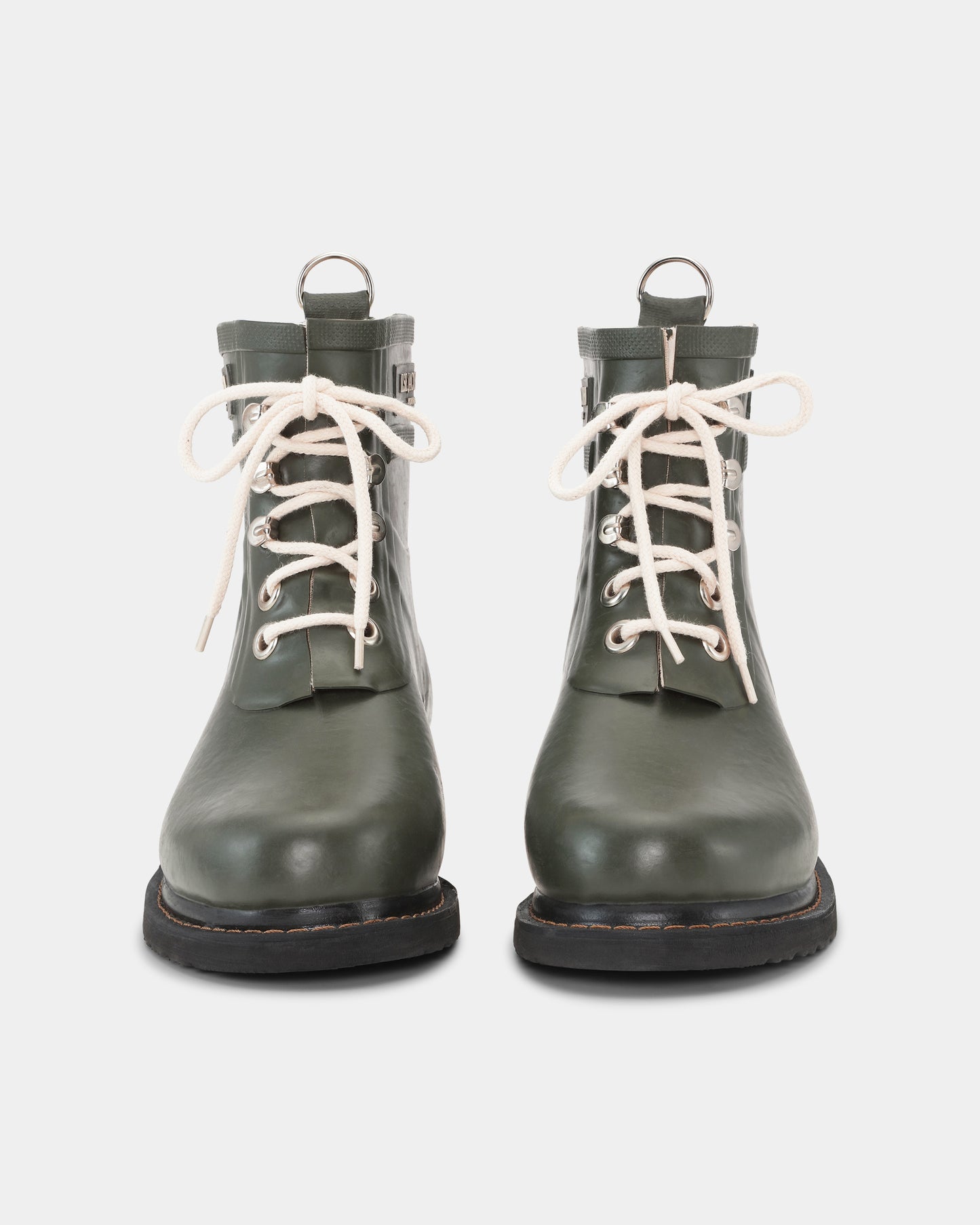 Ilse Jacobsen Rub Womens Laced Short Rubber Boots - Army 410