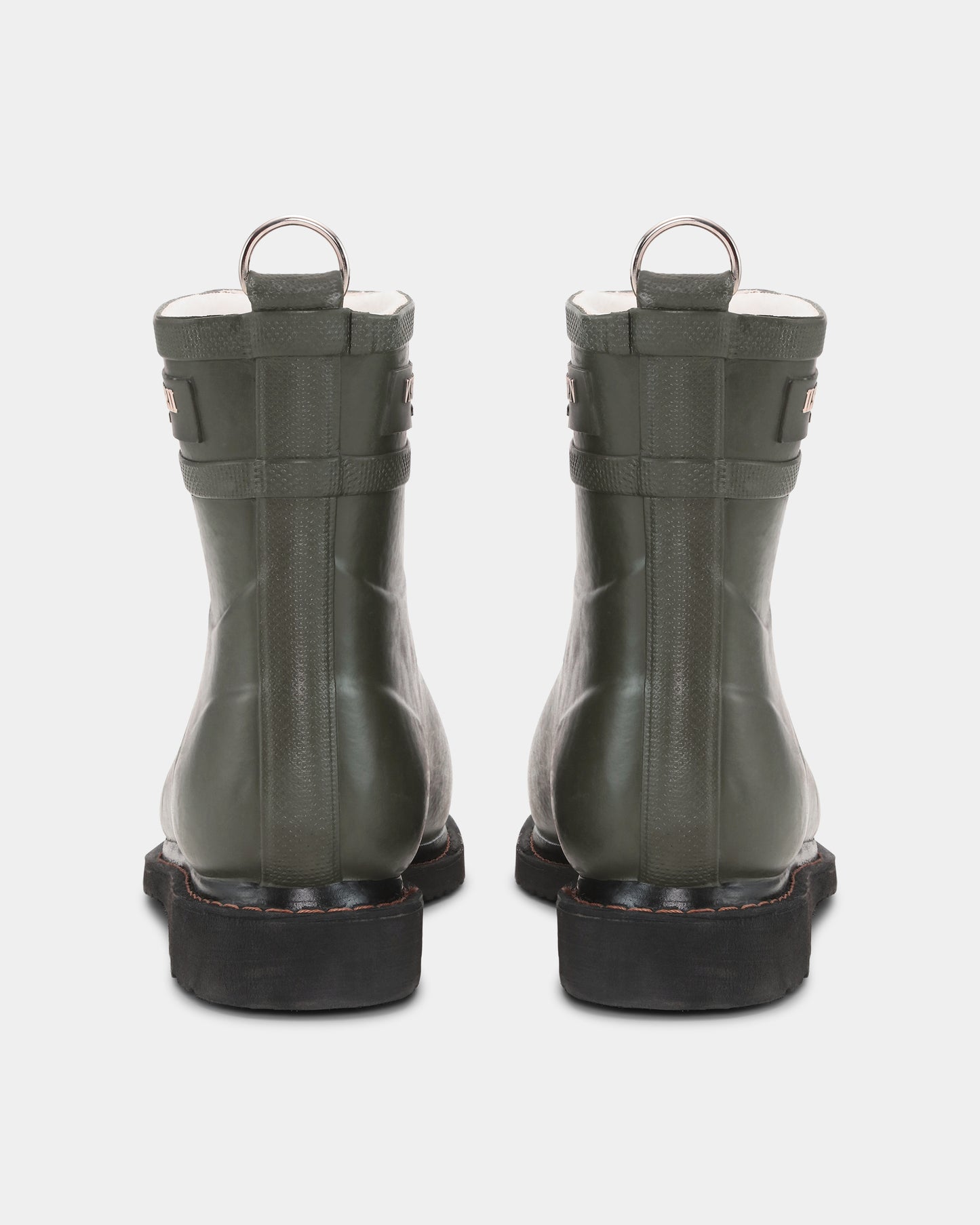 Ilse Jacobsen Rub Womens Laced Short Rubber Boots - Army 410