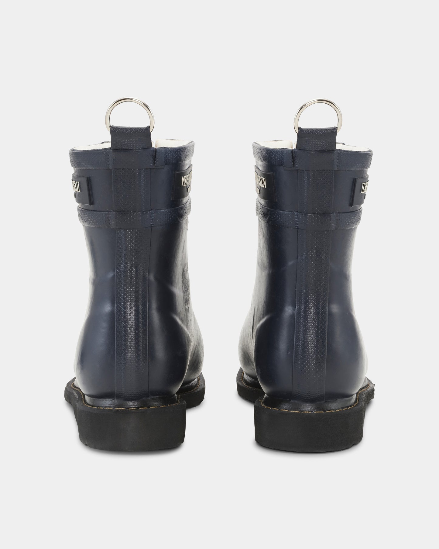 Ilse Jacobsen Rub Womens Laced Short Rubber Boots - Dark Indigo 660