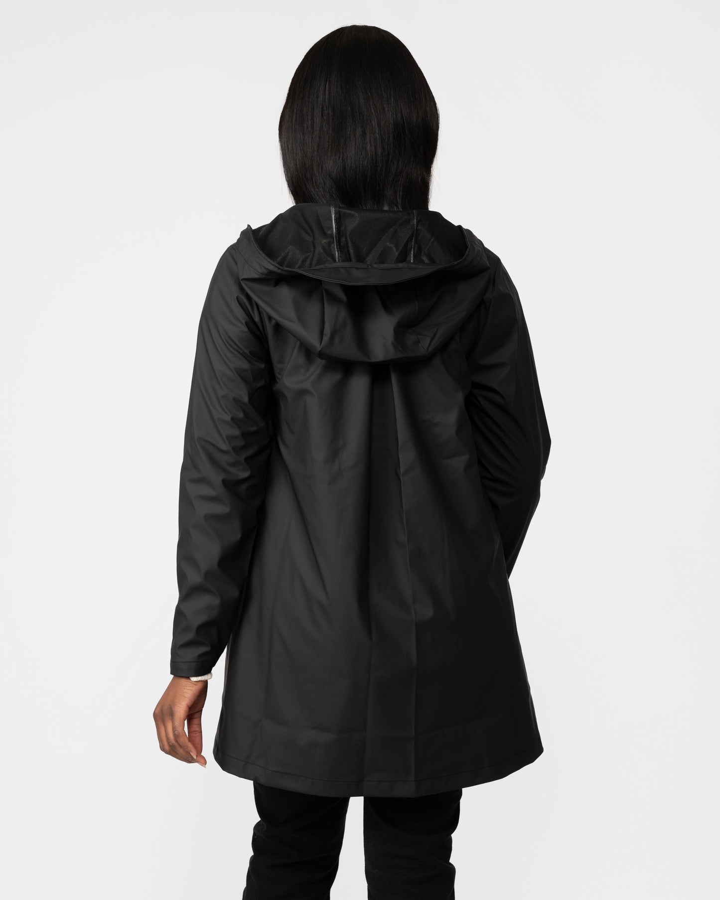 Rains A-line Womens Jacket - 01 Black
