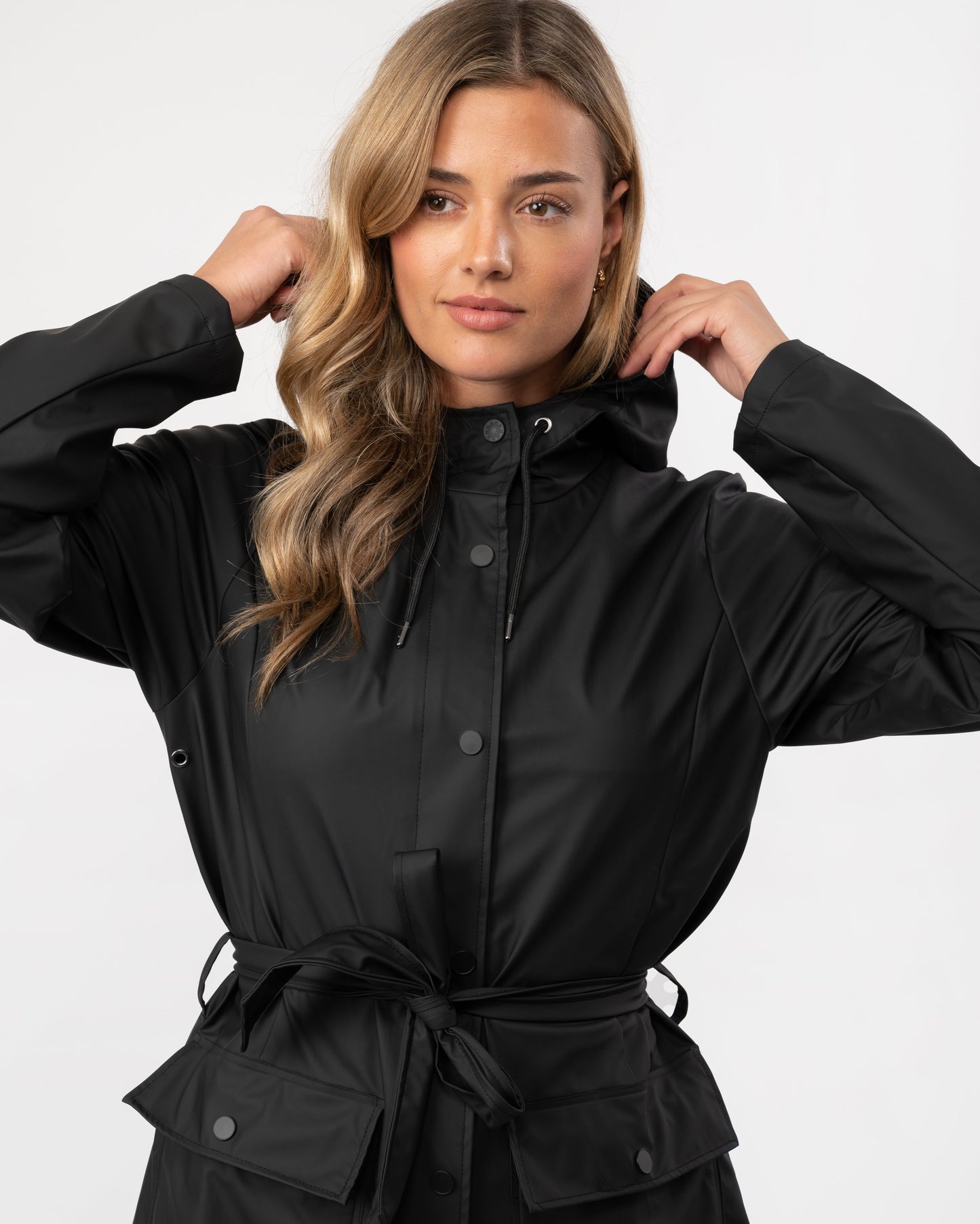 Rains Curve Womens Jacket - 01 Black