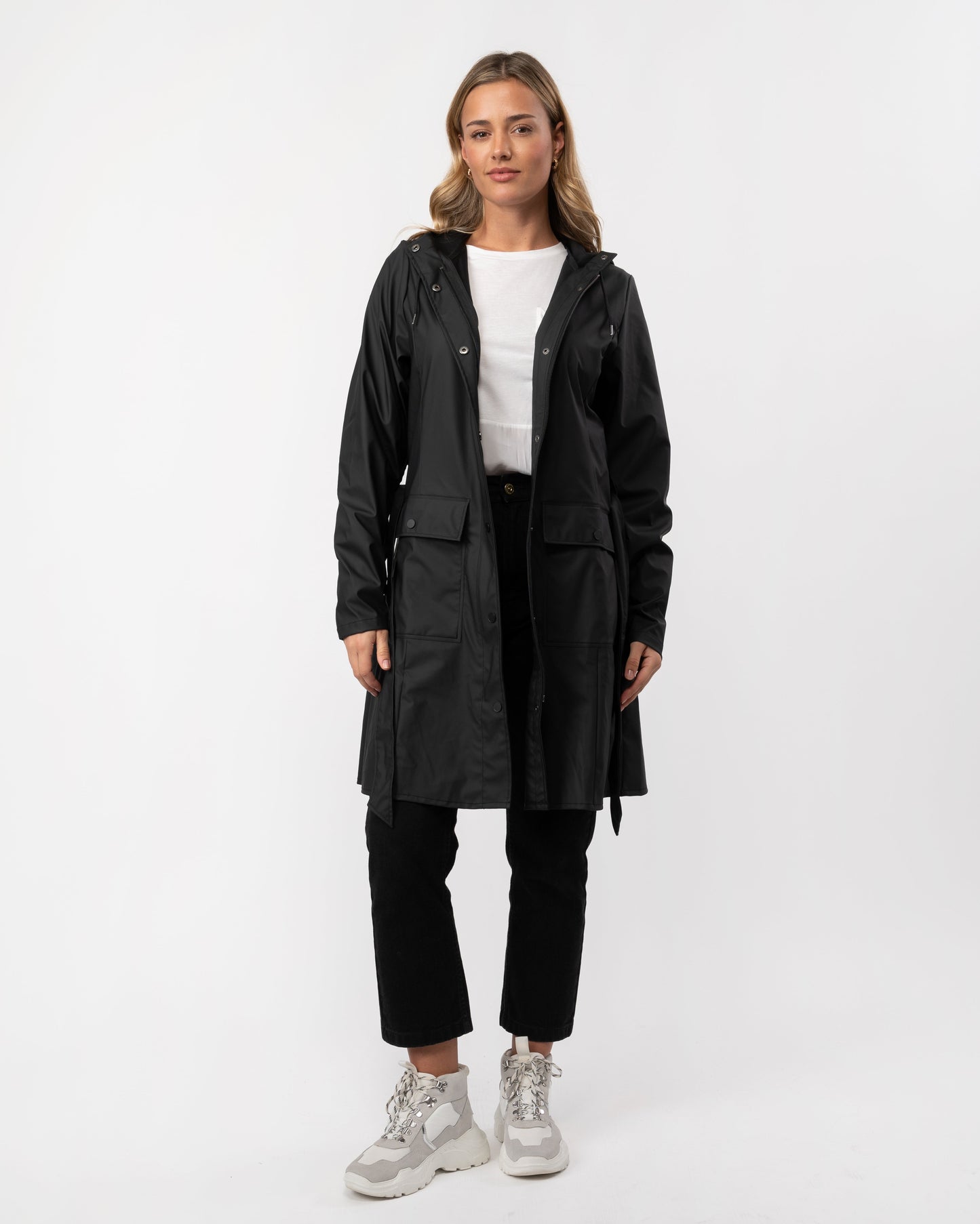 Rains Curve Womens Jacket - 01 Black