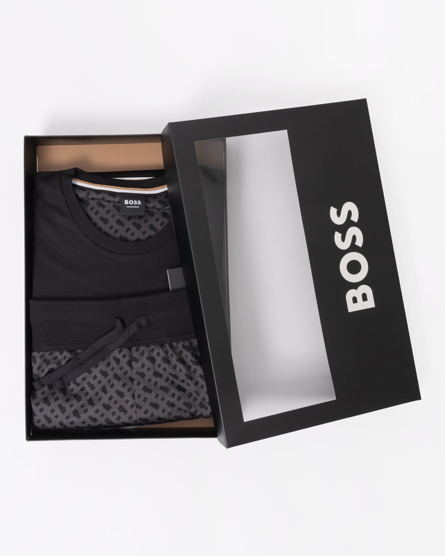 BOSS Orange Relax Mens Gift-Boxed Pyjamas in Cotton with Logo and Monograms