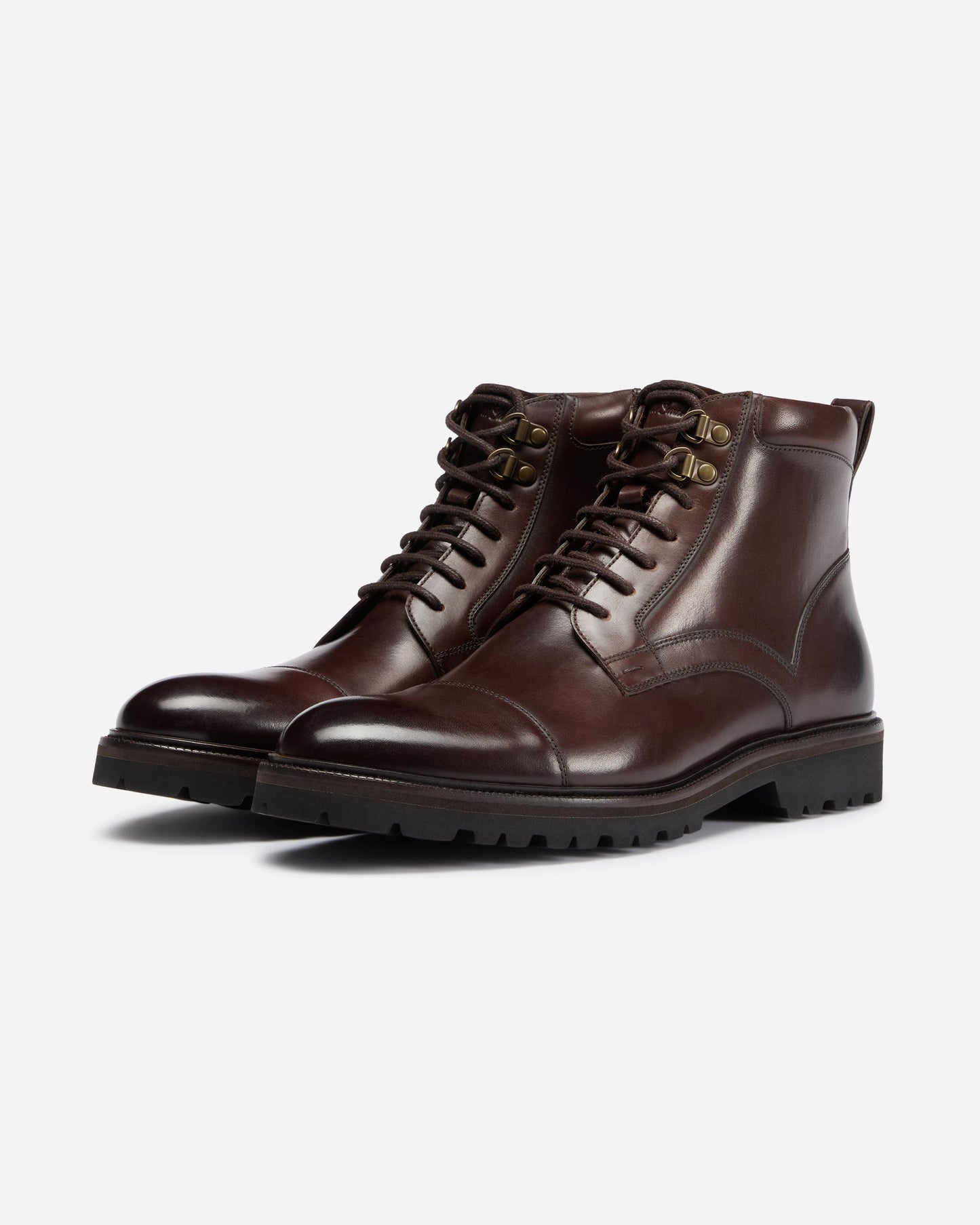 Oliver Sweeney Runcorn Mens Antiqued Calf Leather Brogue Boots - Brown