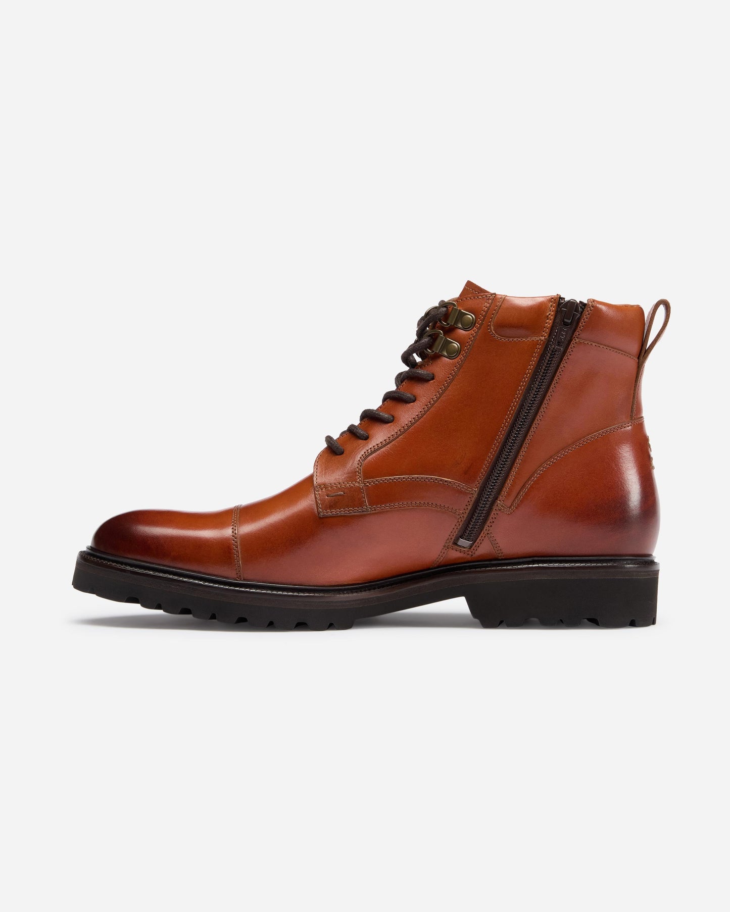 Oliver Sweeney Runcorn Mens Antiqued Calf Leather Brogue Boots - Tan