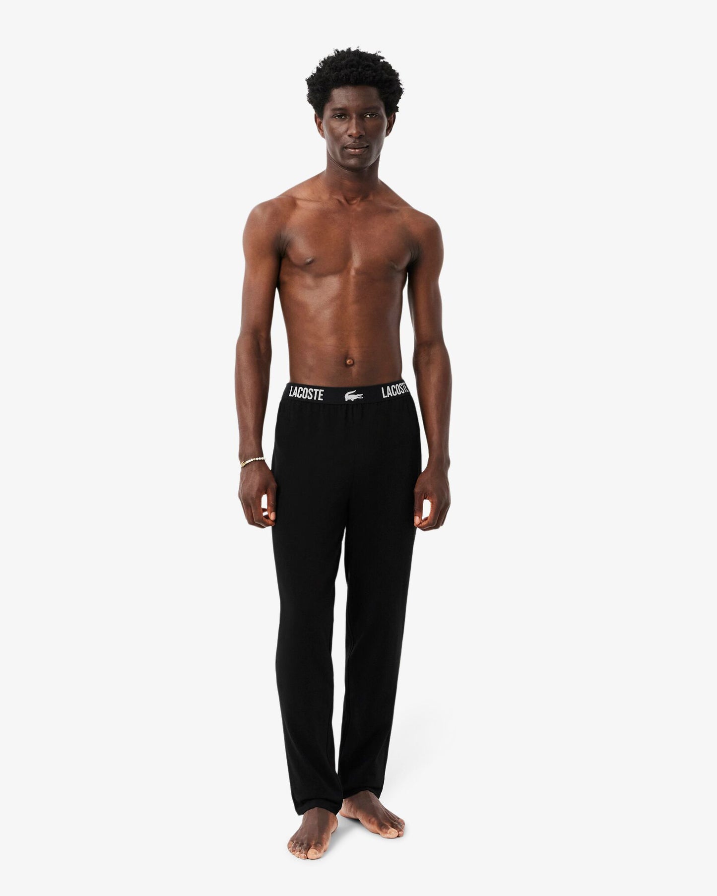 Lacoste Cotton Jersey Mens Pyjama Bottoms - Black 031