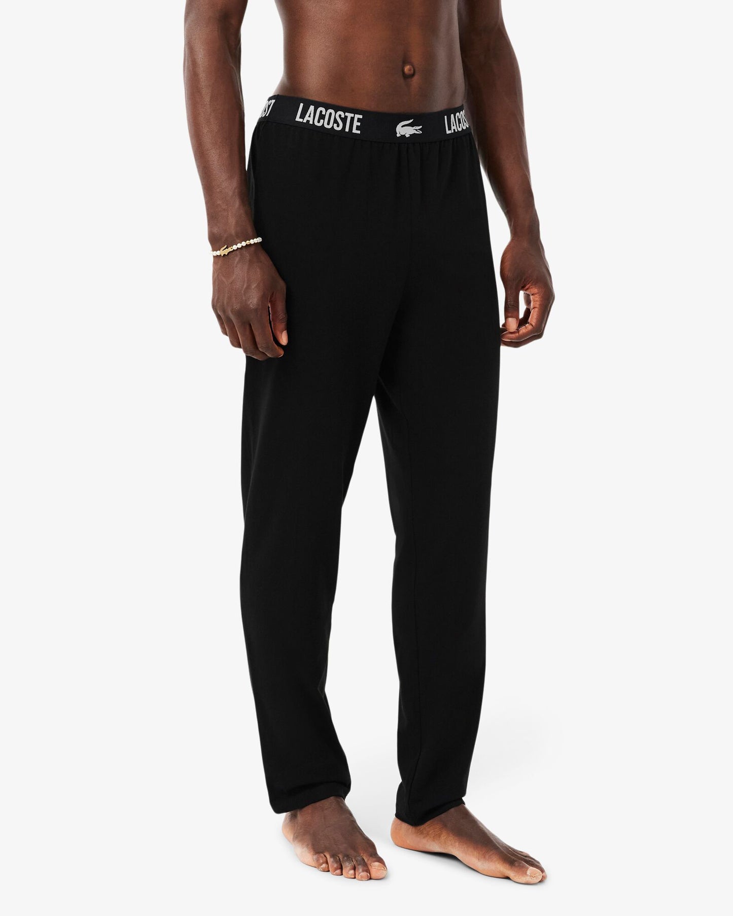 Lacoste Cotton Jersey Mens Pyjama Bottoms - Black 031