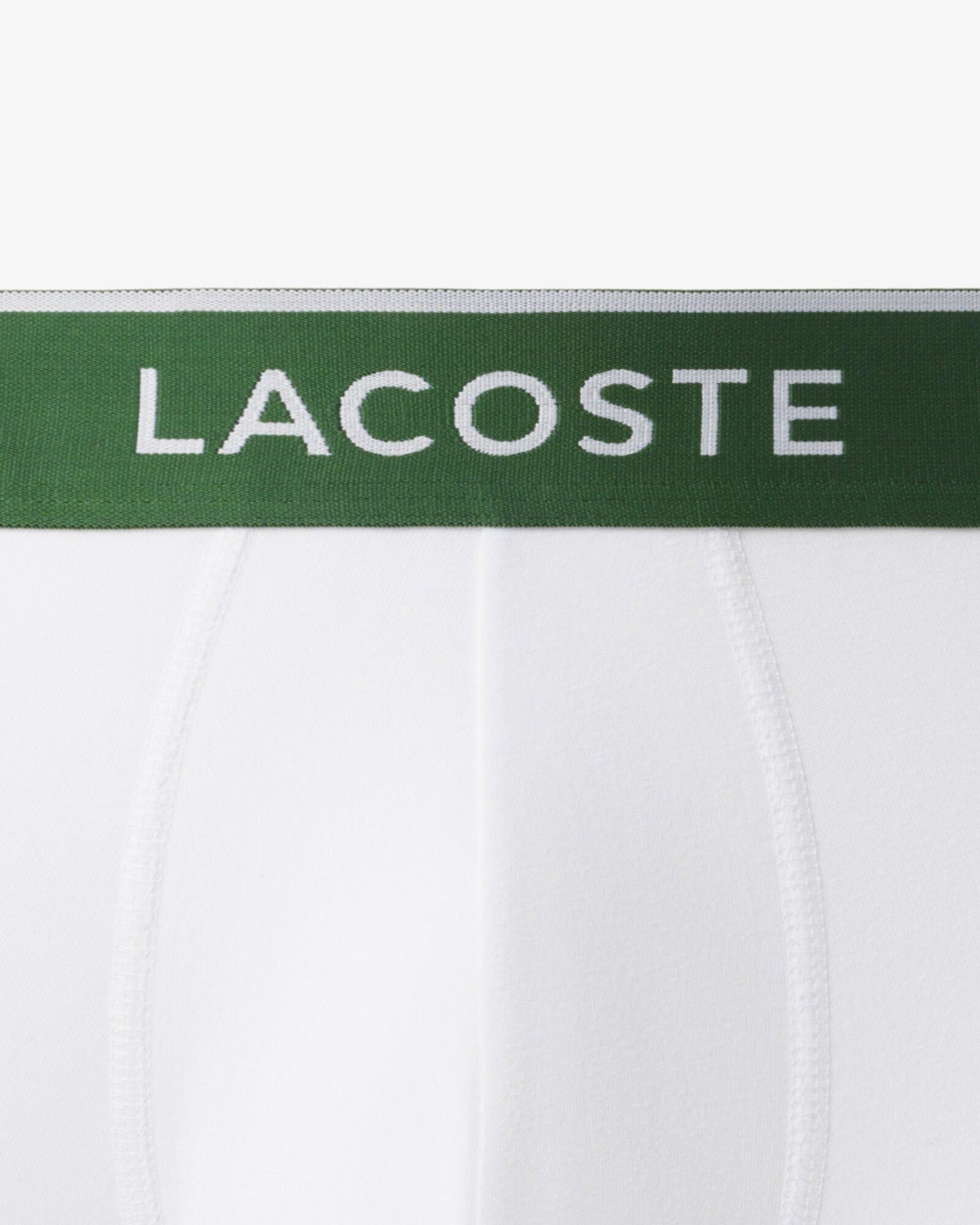 Lacoste 3-Pack of Mens Trunks - White 001
