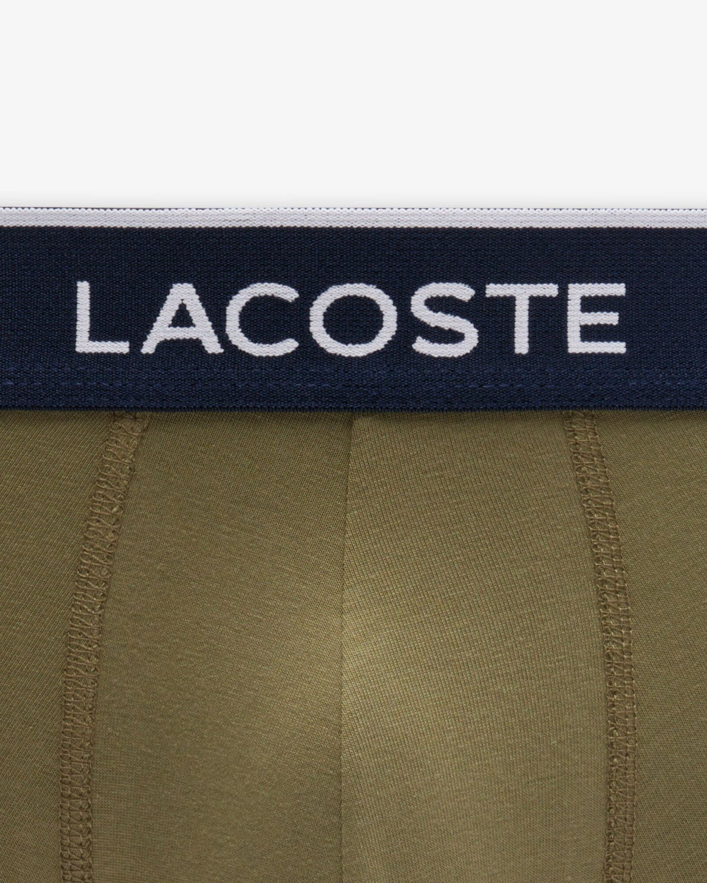 Lacoste 3-Pack of Mens Trunks - Olive/Delphinium-Methylene 93I