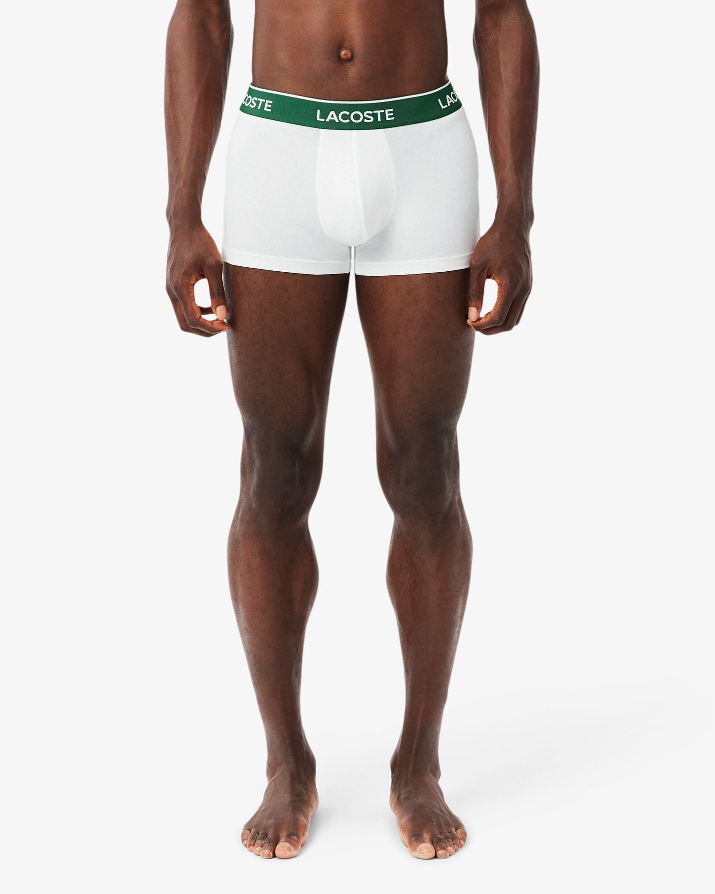 Lacoste 3-Pack of Mens Trunks - Black/White-Silver Chine NUA